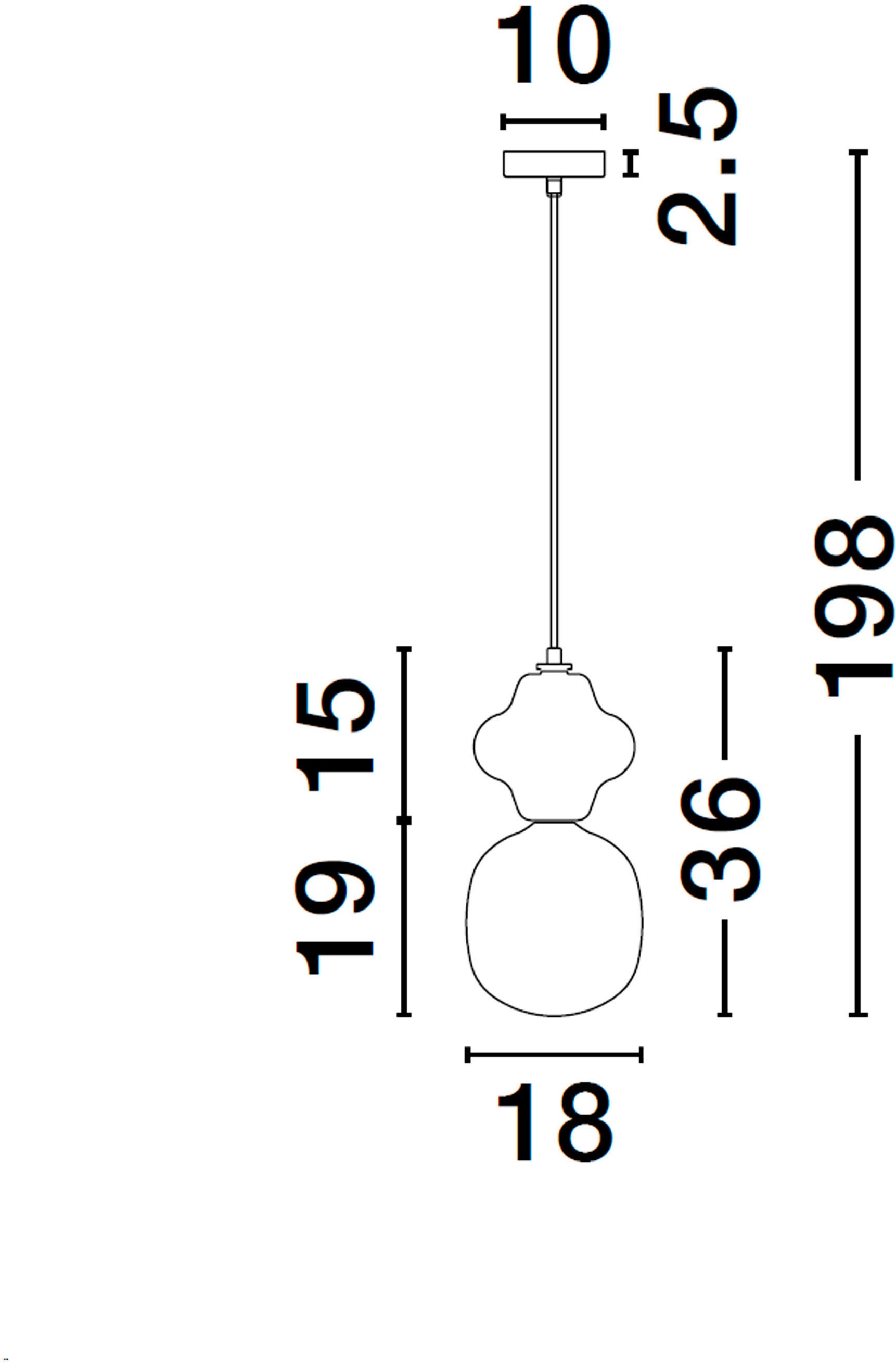 Nova Luce Pendelleuchte »CLIO« E14 1 Stk.