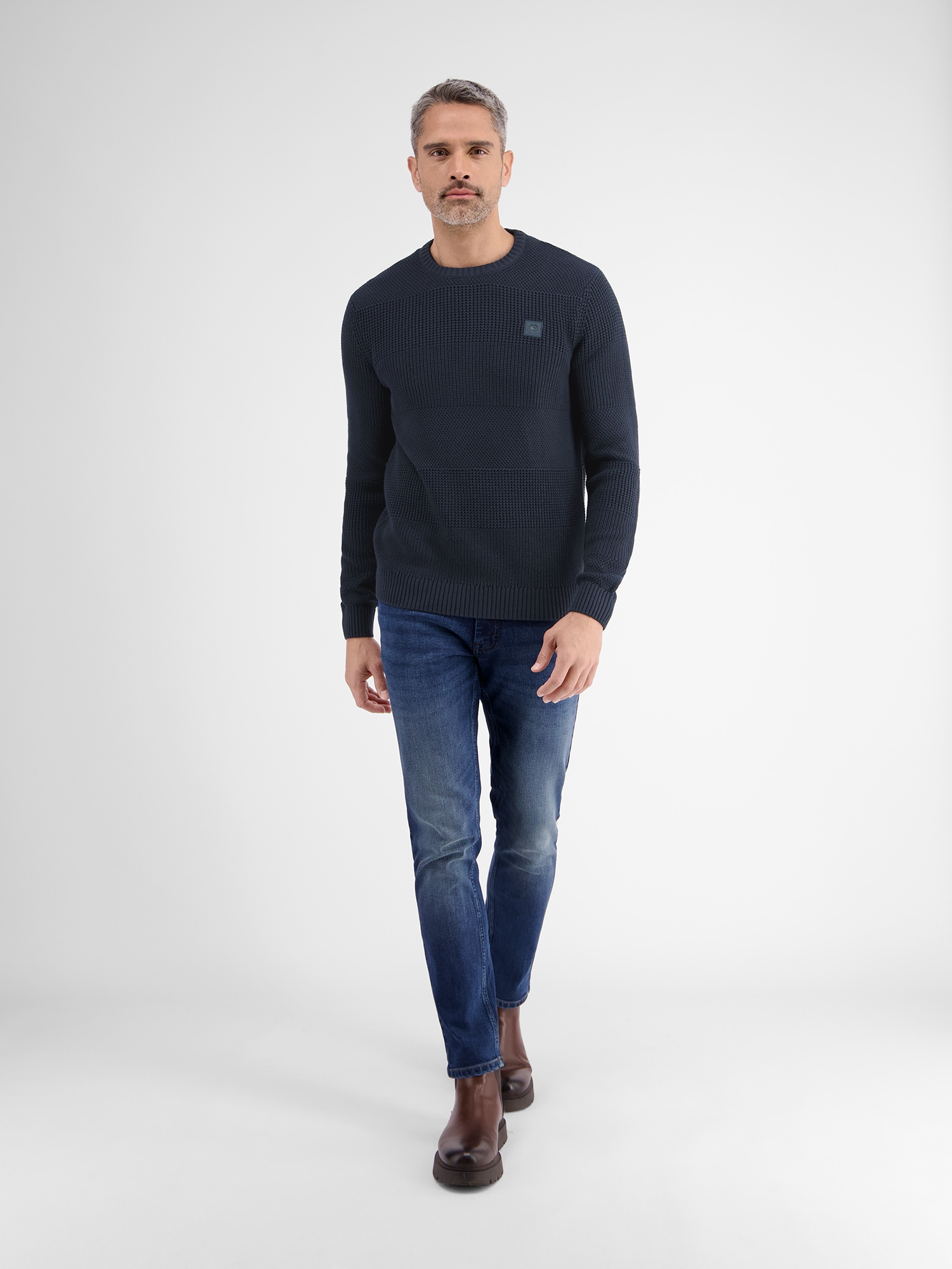 LERROS Strickpullover »LERROS Herren Pullover in Strukturstrickqualität«