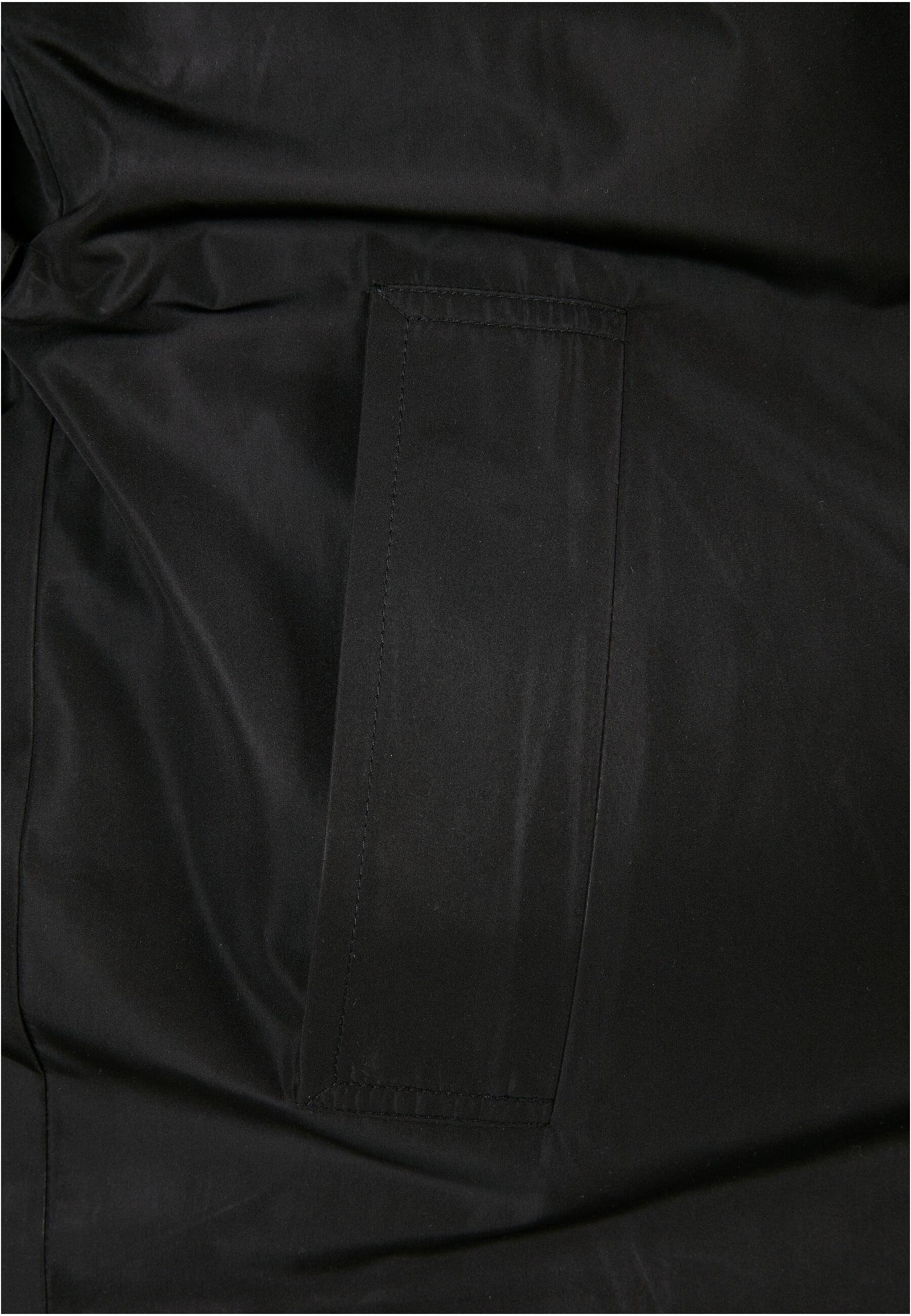 URBAN CLASSICS Winterjacke »Urban Classics Damen Ladies Crinkle Nylon Minimal Trench Coat« 1 Stk. tlg. ohne Kapuze