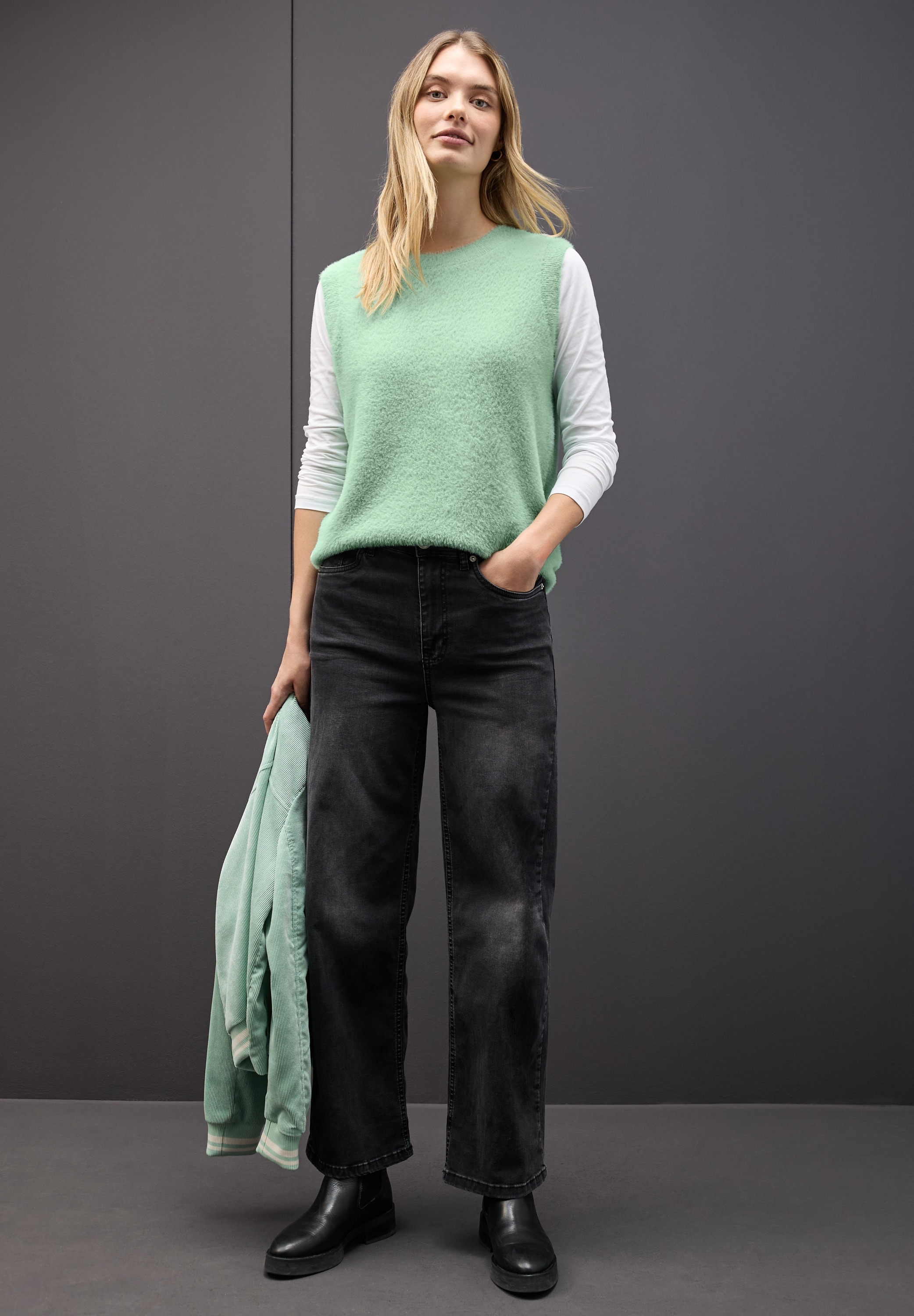 STREET ONE Pullunder, aus kuschelig weicher Qualität, Regular Fit