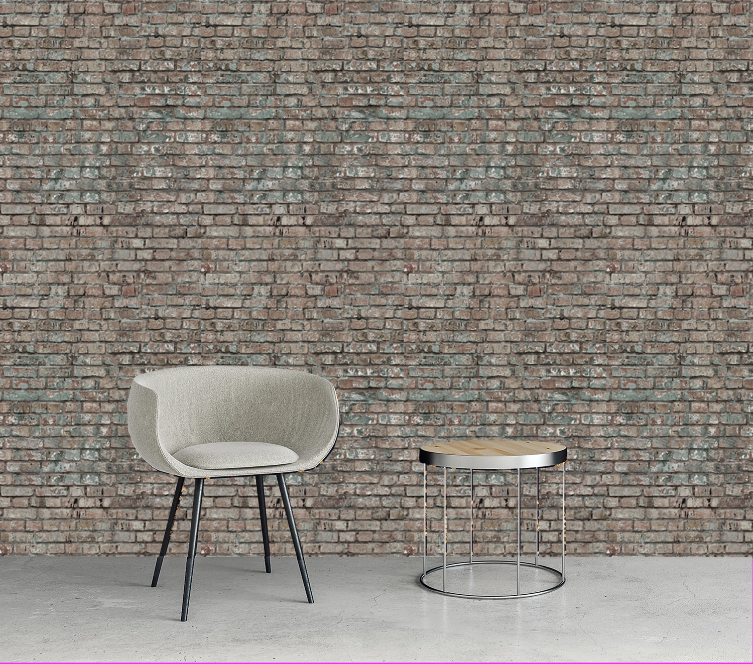 queence Vinyltapete »Ida«, bedruckt-clean-unifarben-minimalistisch-Abriebeffekte-Steinoptik, 90x250cm, selbstklebend, kinderleichte Anbringung, Sticker