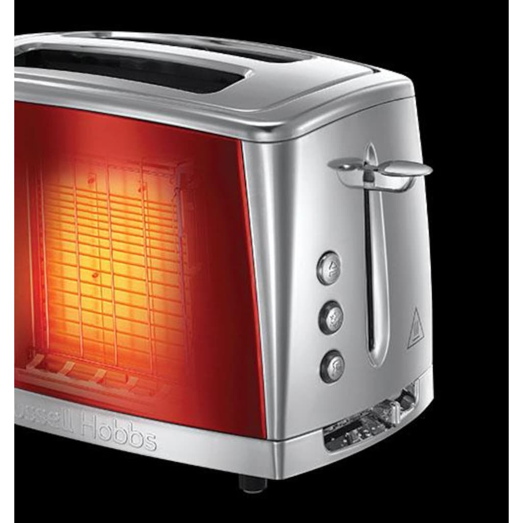 RUSSELL HOBBS Toaster »Luna Solar Red 23221-56«, 2 kurze Schlitze, für 2 Scheiben, 1550 W