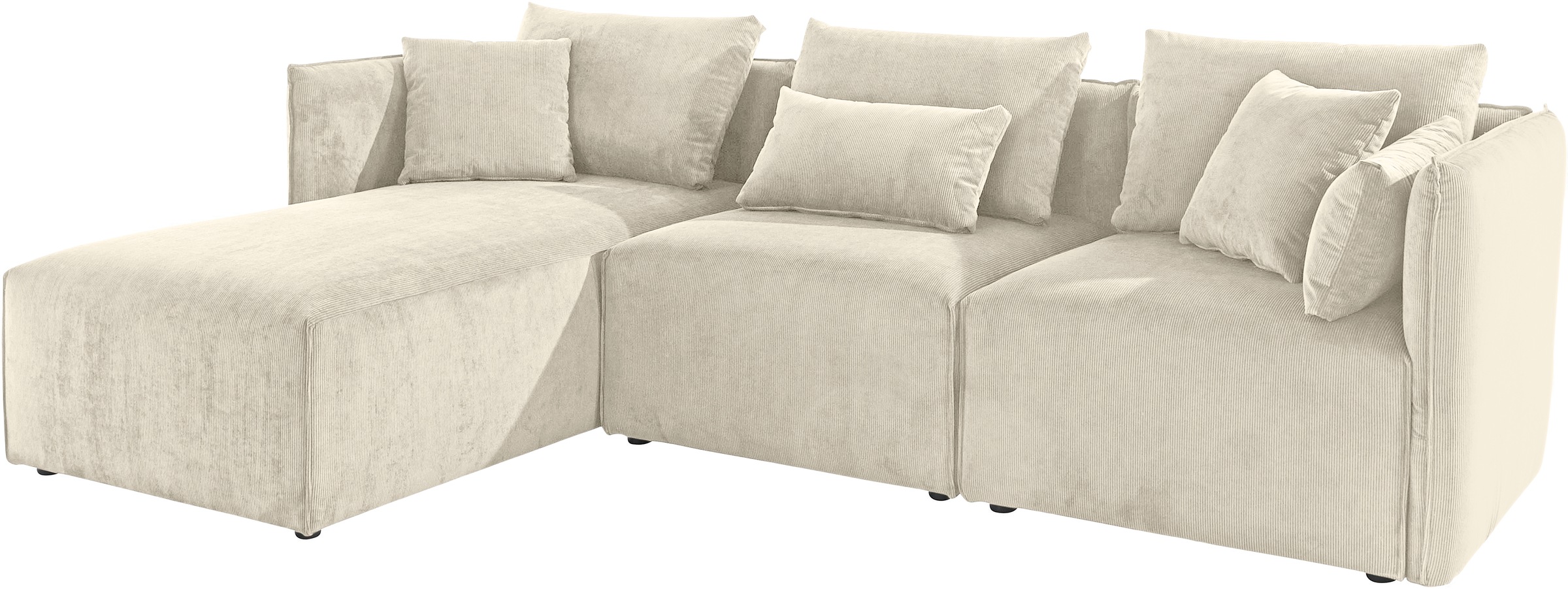 andas Ecksofa »Nöre«, (3 Teile), zusammengesetzt aus Modulen, in vielen Bezugsqualitäten und Farben