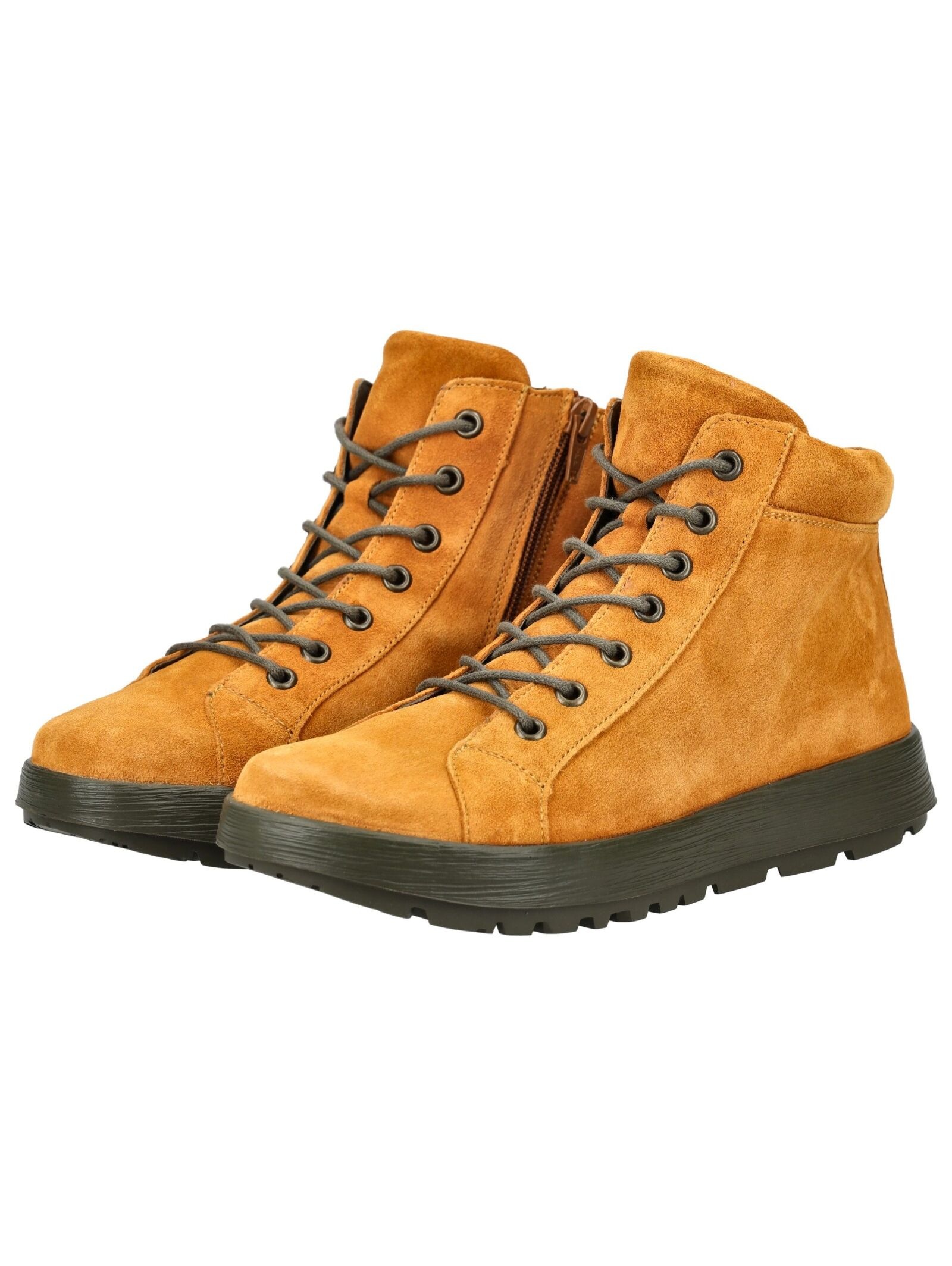 Think! Schnürstiefelette »Think! Stiefelette Veloursleder«