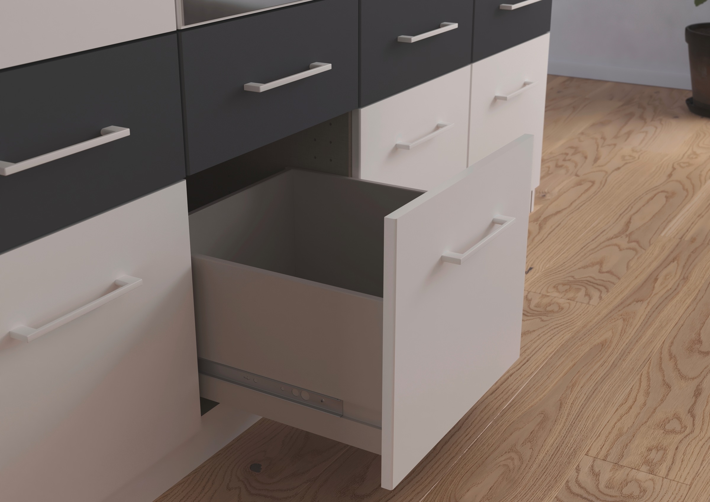 rauch Kleiderschrank »Kleiderschrank Schrank Garderobe Wäscheschrank DUNDEE«, (mit 3 Griff-Varianten), Schubladen in zwei Höhen, optional mit Spiegel MADE IN GERMANY