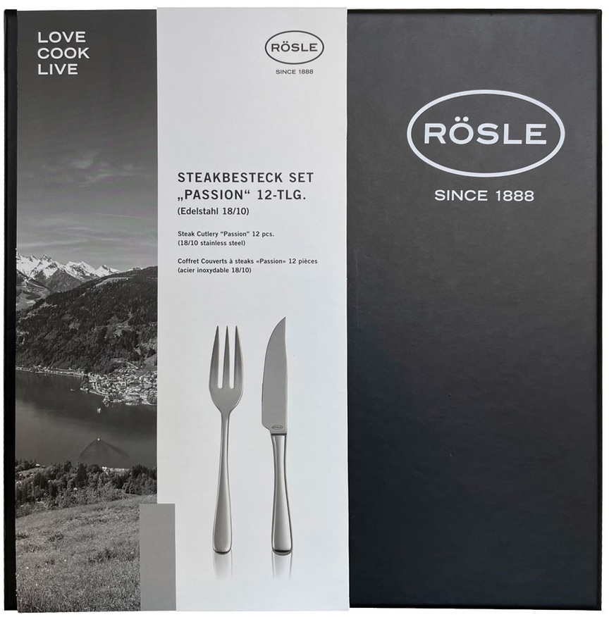 RÖSLE Steakbesteck »Passion«, (Set, 12 tlg.), spülmaschinengeeignet