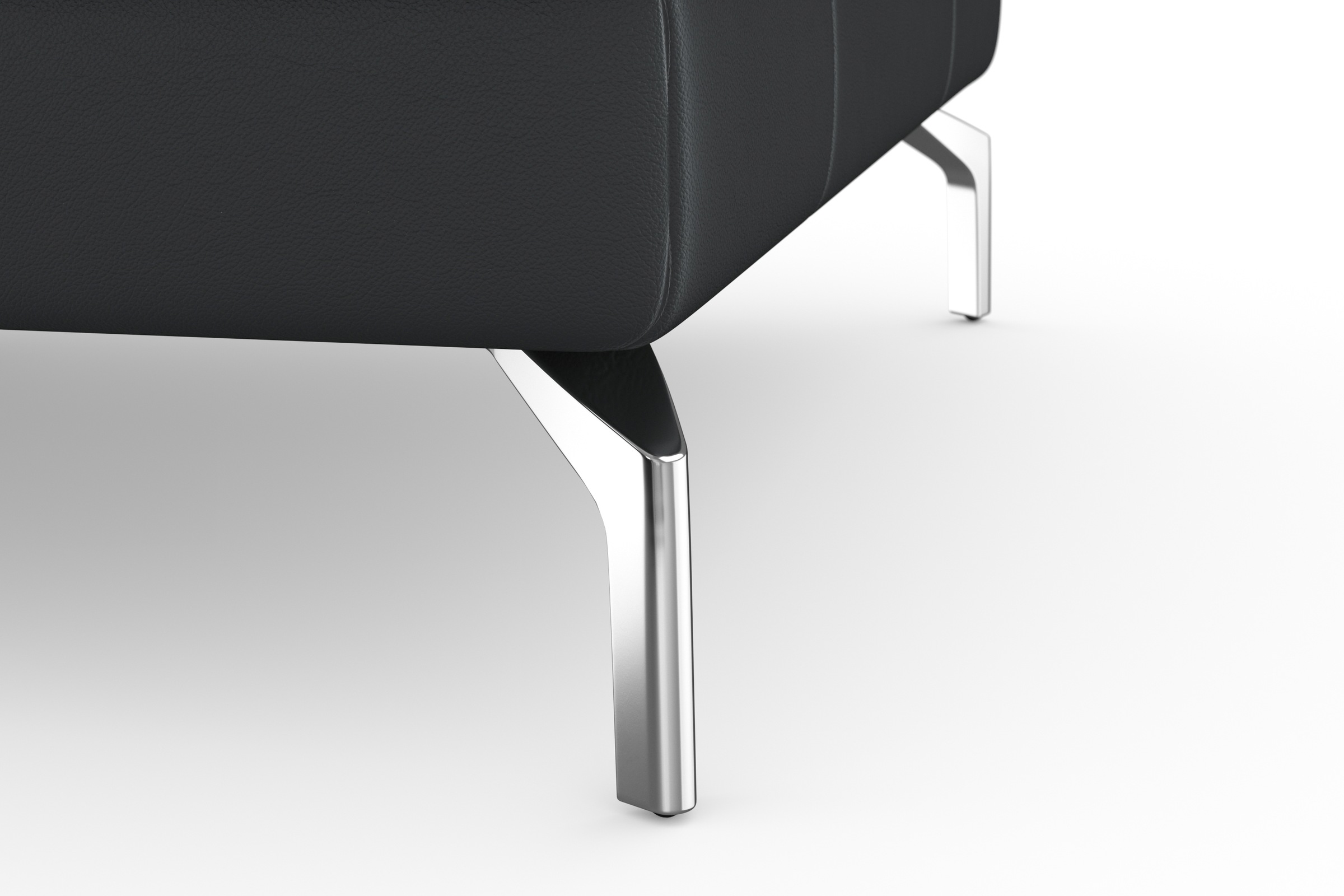 sit&more Ecksofa »Bendigo L-Form«, inklusive Sitztiefenverstellung, Bodenfreiheit 15 cm, 2 Fußfarben