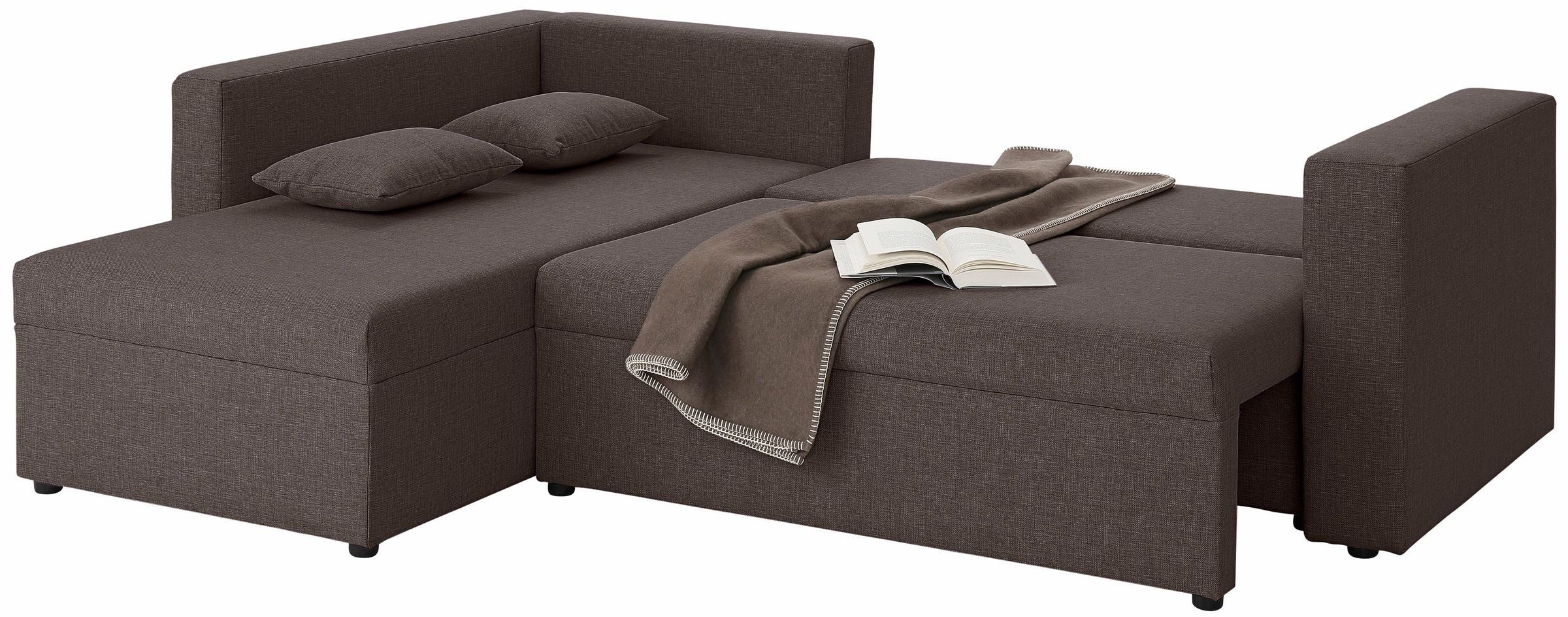 Home affaire Ecksofa »Pur L-Form« wahlweise mit Bettfunktion günstig online kaufen