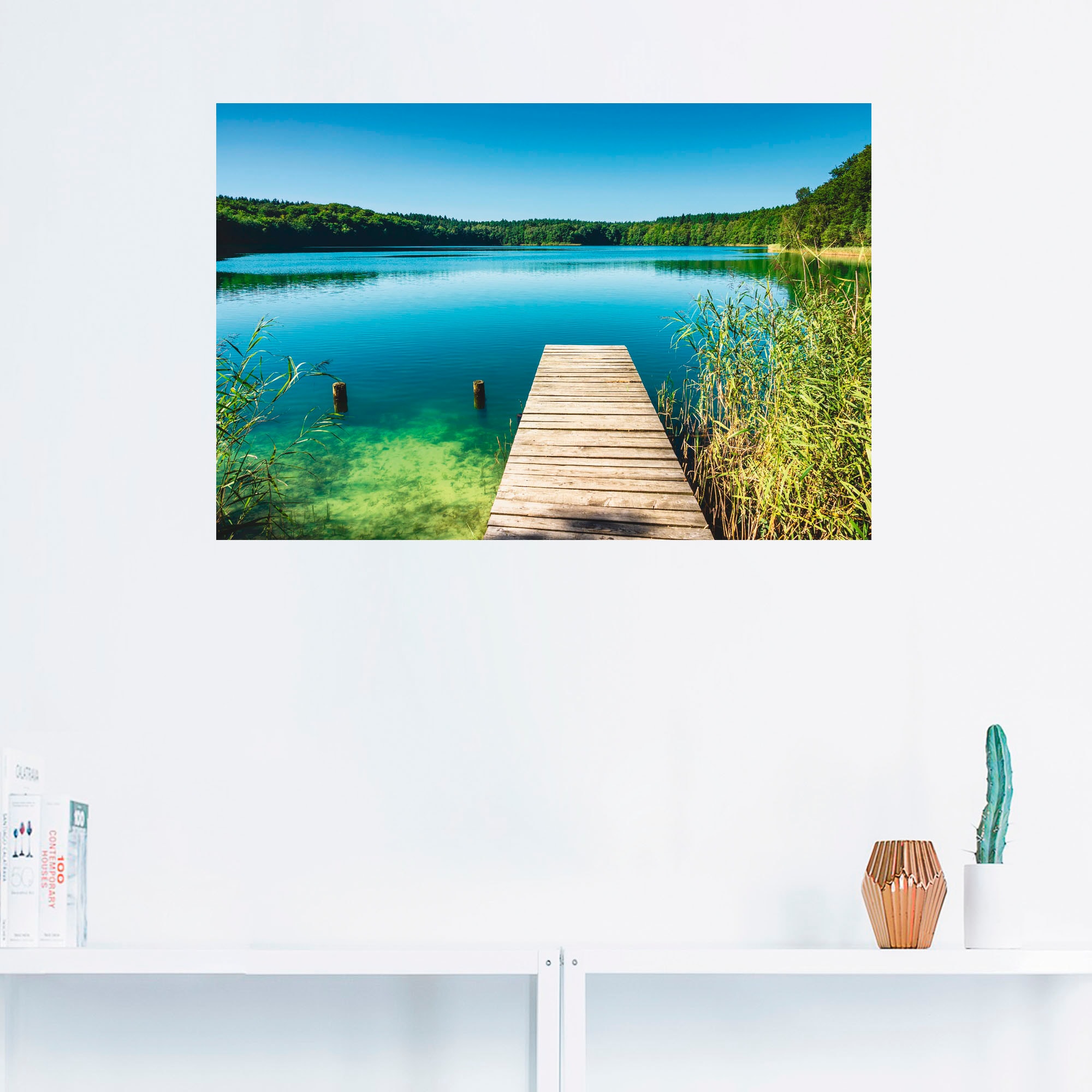 Artland Wandbild »Trünnensee Mecklenburger Seenplatte«, Gewässer, (1 St.), als Alubild, Leinwandbild, Wandaufkleber oder Poster in versch. Größen