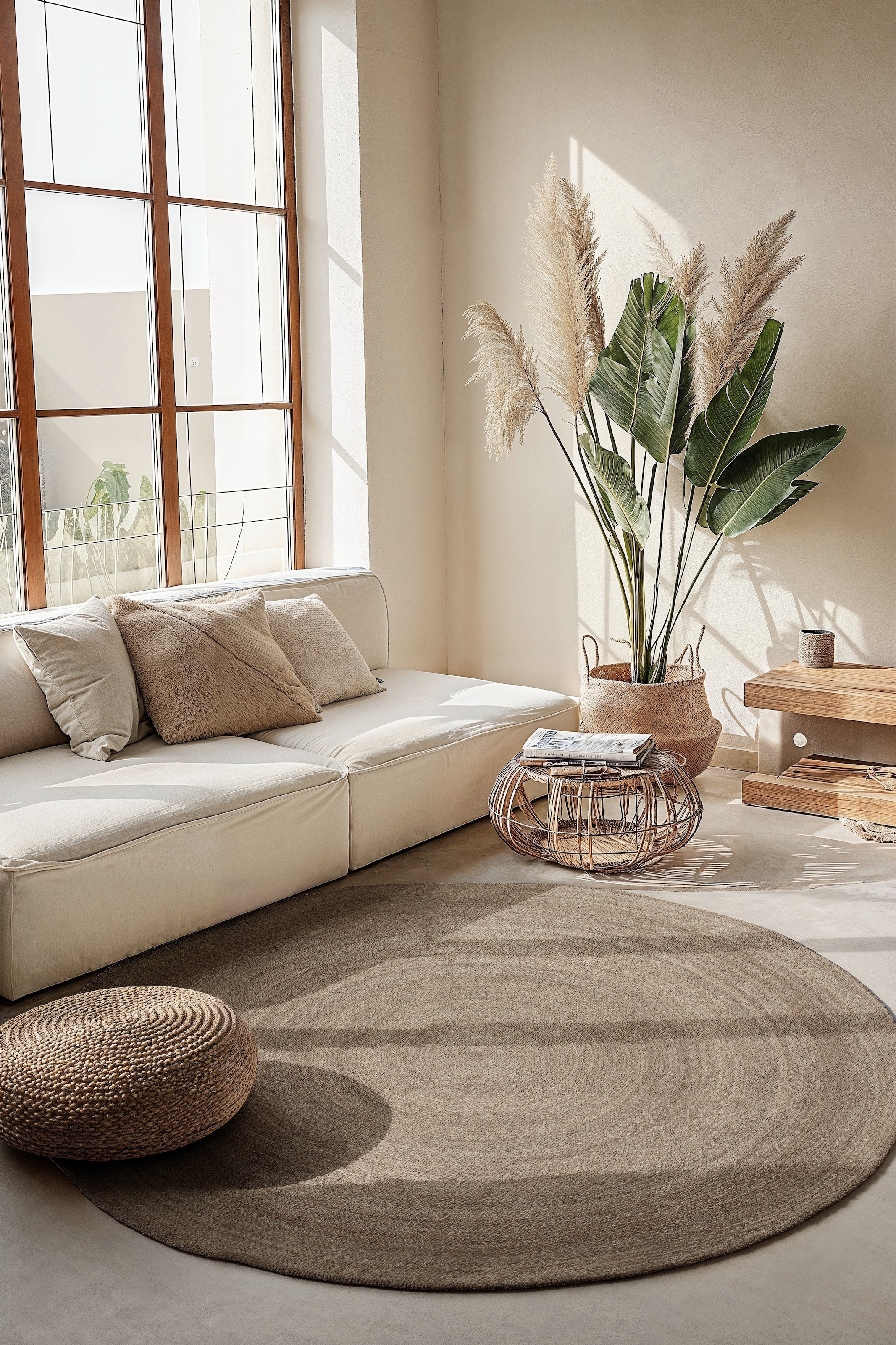 HANSE Home Teppich »Rangpur Juteteppich, auch in oval« rund 10 mm Höhe Handgewebt, 100% Jute , Natur, Wohnzimmer, Flur, Boho, Skandi