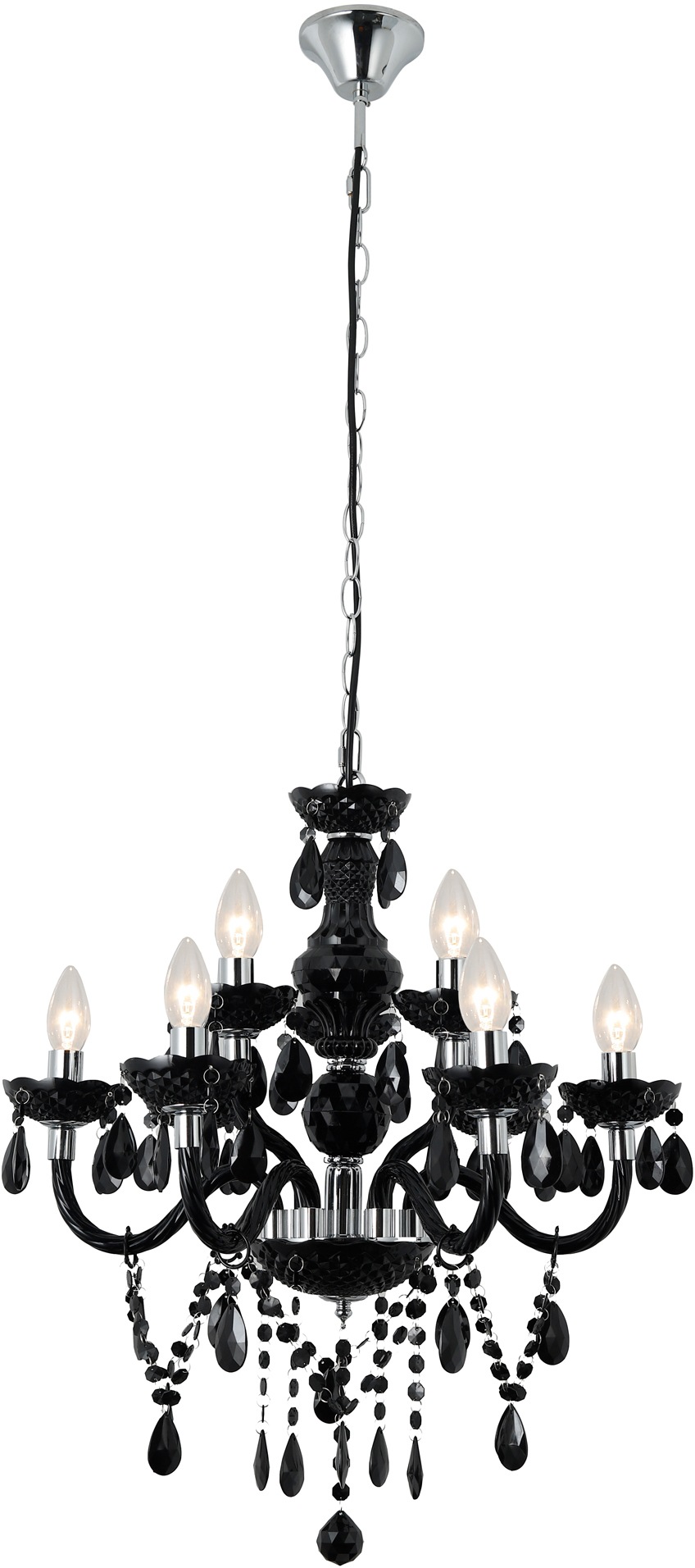 SalesFever Kronleuchter »Matteo« E14 9 Flammen aus Acryl-Glas günstig online kaufen