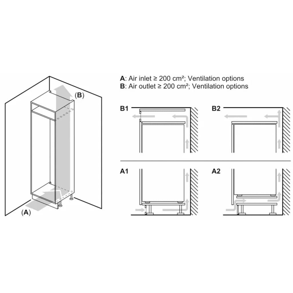 NEFF Einbaukühlschrank »KI1211SE0«, KI1211SE0, 87,4 cm hoch, 54,1 cm breit