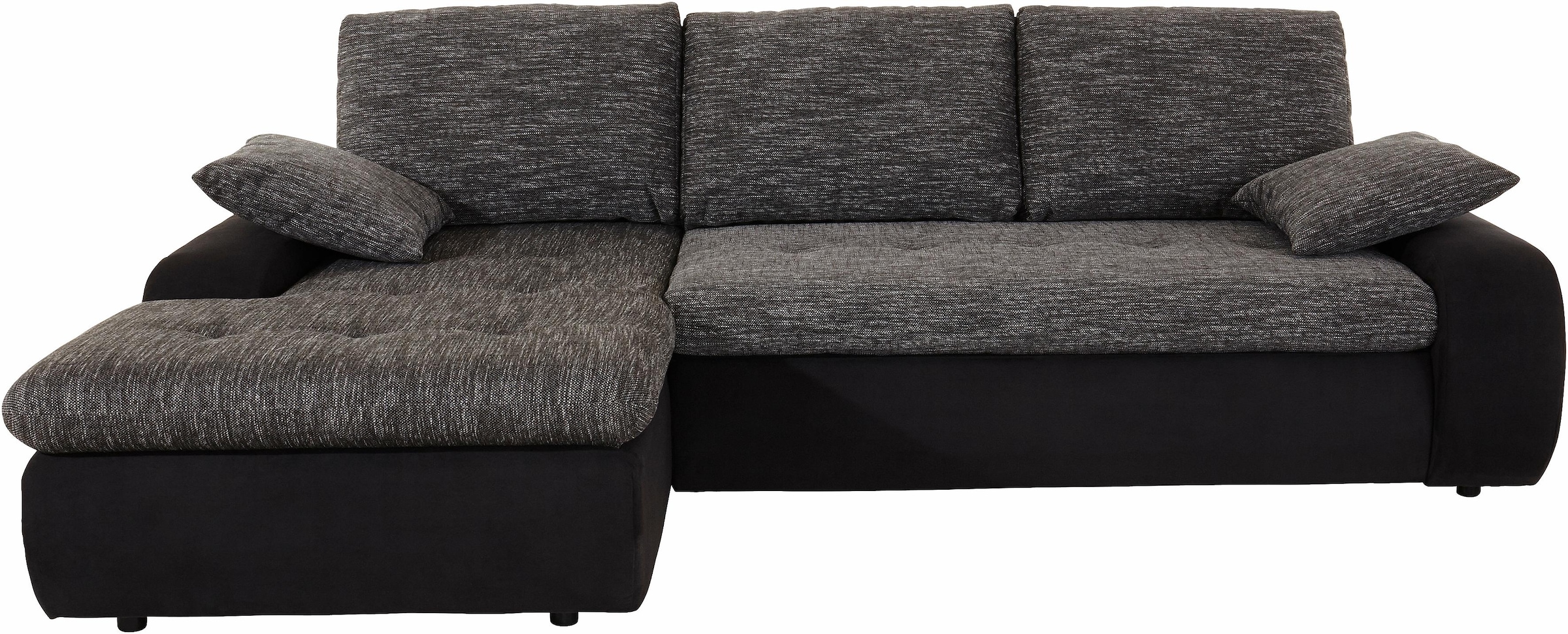 TRENDMANUFAKTUR Ecksofa »Indie, modern und bequem, Materialmix, L-Form«, wa günstig online kaufen