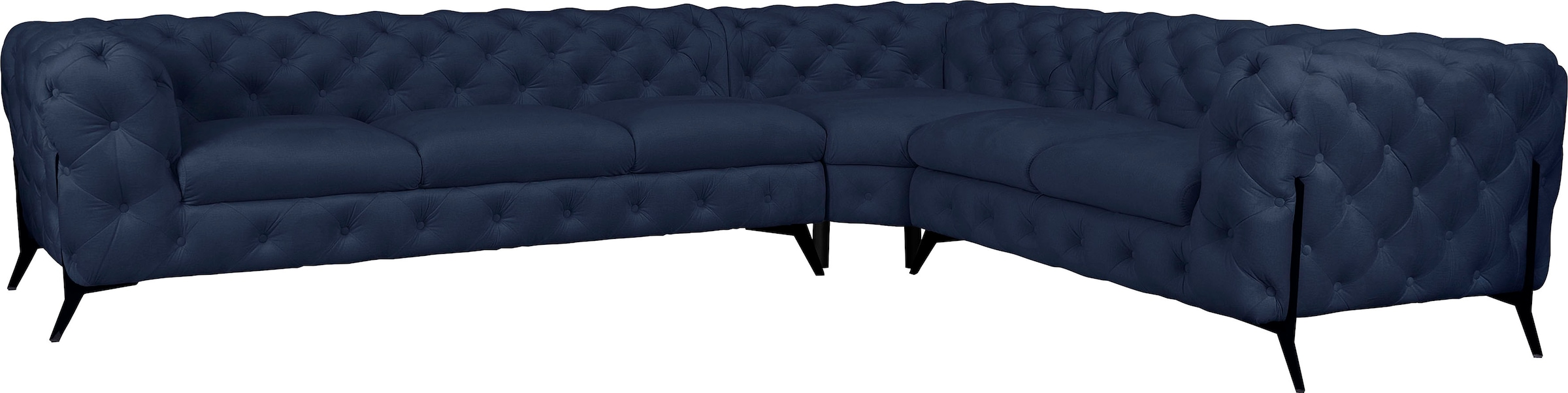 Home affaire Chesterfield-Sofa »Amaury L-Form« großes Ecksofa, Chesterfield günstig online kaufen