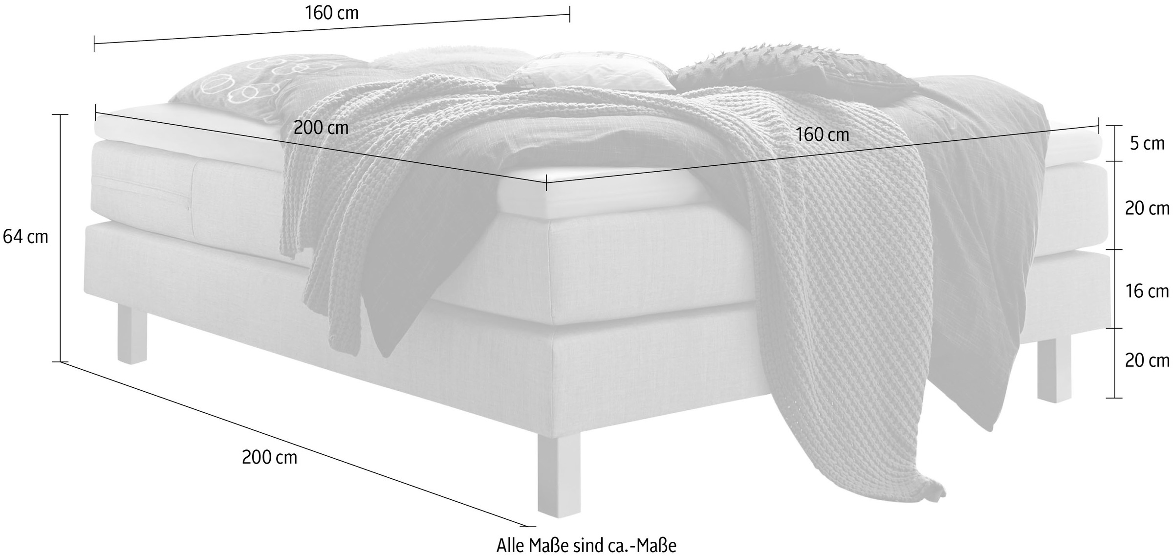 7. Bild von HASENA Boxspringbett »Basio«