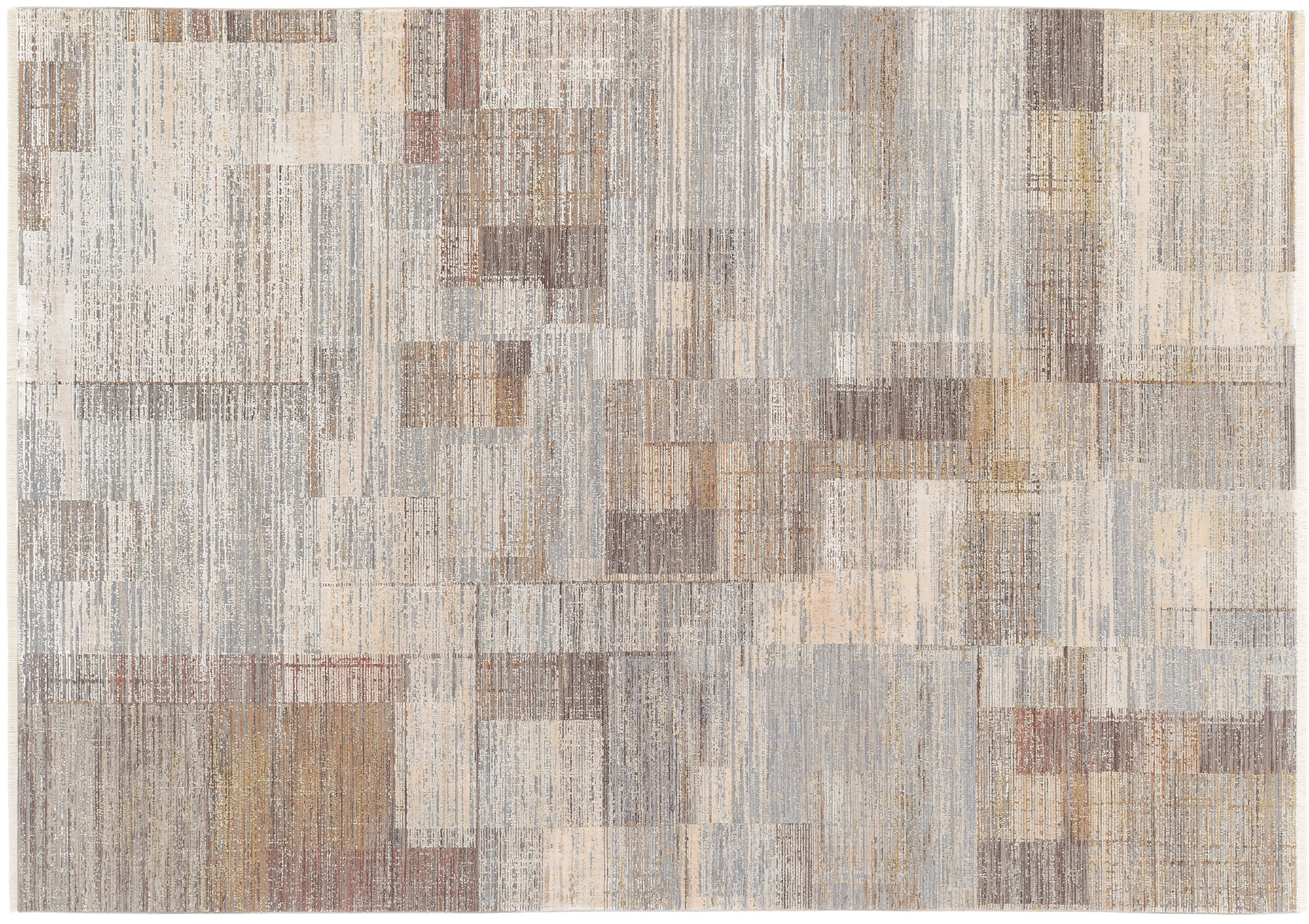 OCI DIE TEPPICHMARKE Teppich »FARBEN CITY«, rechteckig, Klassisches Muster, eingefasst, in 3-D-Optik