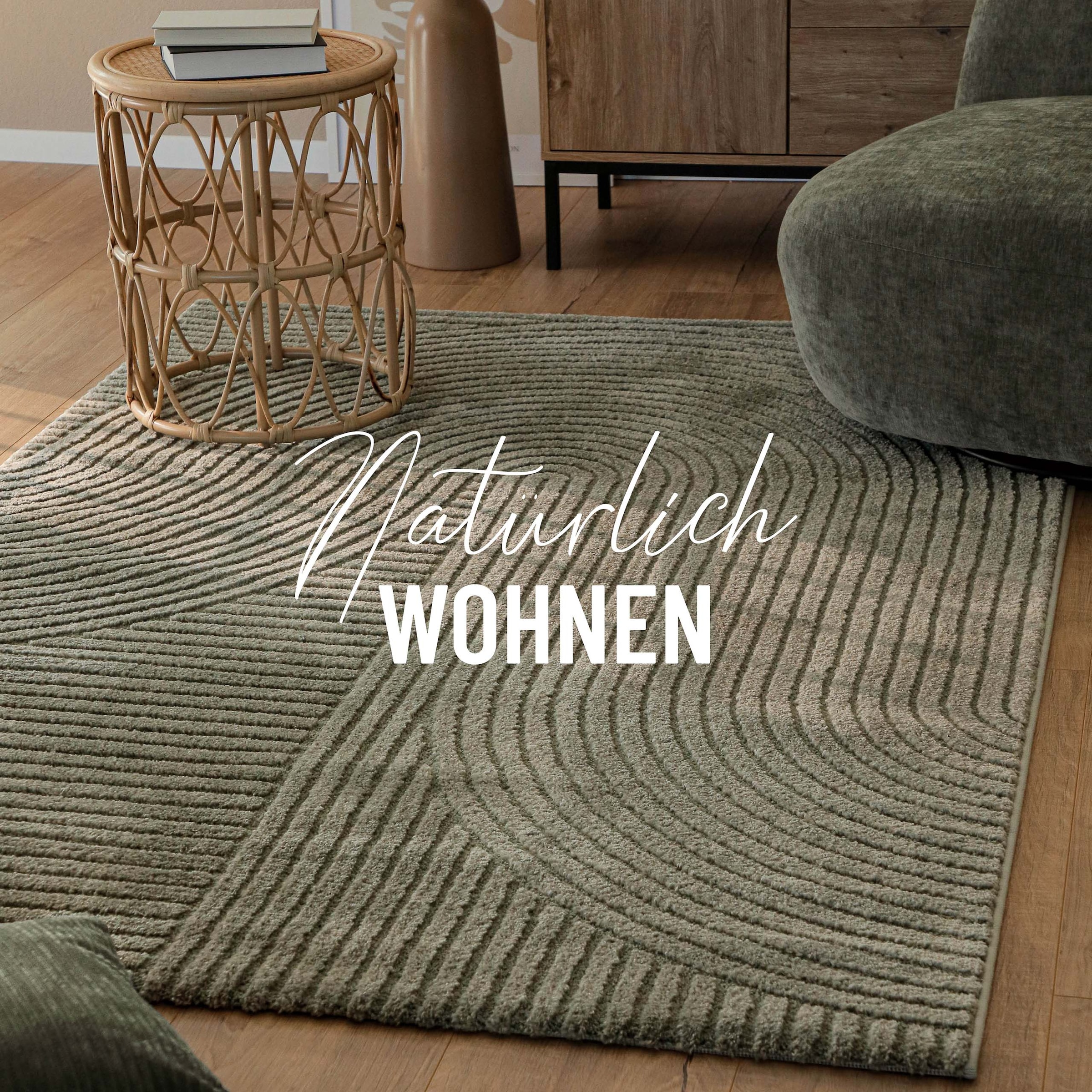 Wecon home Teppich »Bolen« rechteckig 14 mm Höhe Gewebter Teppich, Kurzflor, 3D Design, pflegeleicht, Wohnzimmer