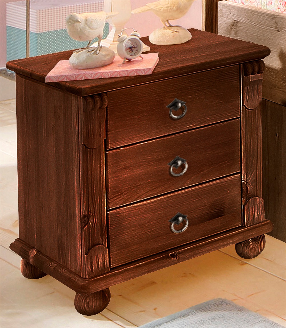 Home affaire Nachtkommode »Tessin« aus massiver FSC®-zertifizierter Kiefer, günstig online kaufen