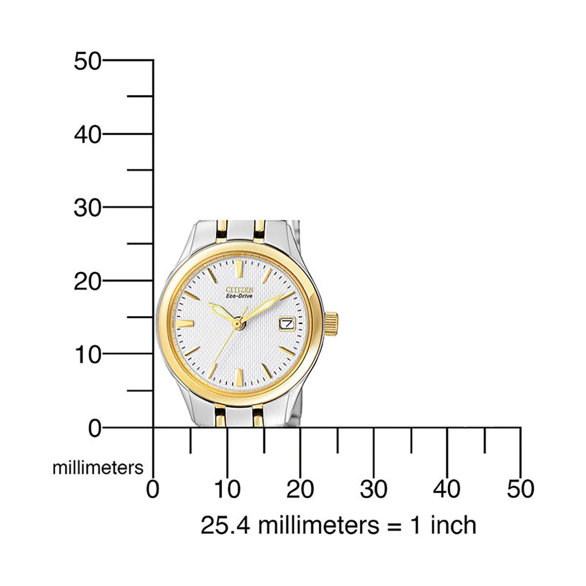 Citizen Solaruhr, Armbanduhr, Damenuhr, Edelstahlarmband, Datum