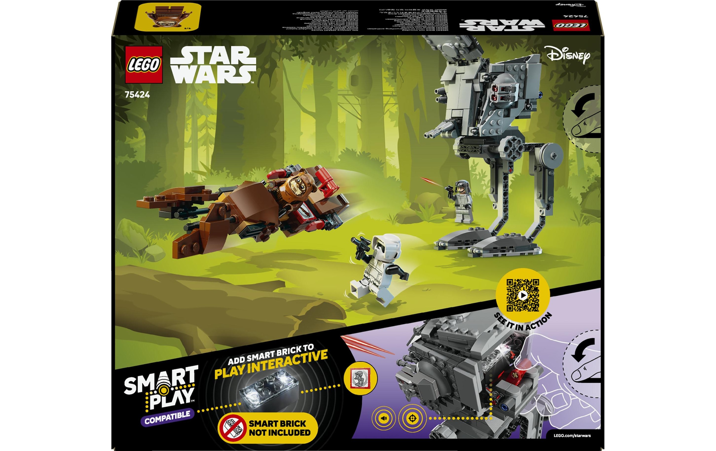 LEGO® Konstruktionsspielsteine »SMART Play: AT-ST Angriff auf Endor (75424), LEGO Star Wars ™« Mit SMART Brick kombatibel (nicht im Lieferumfang enthalten)