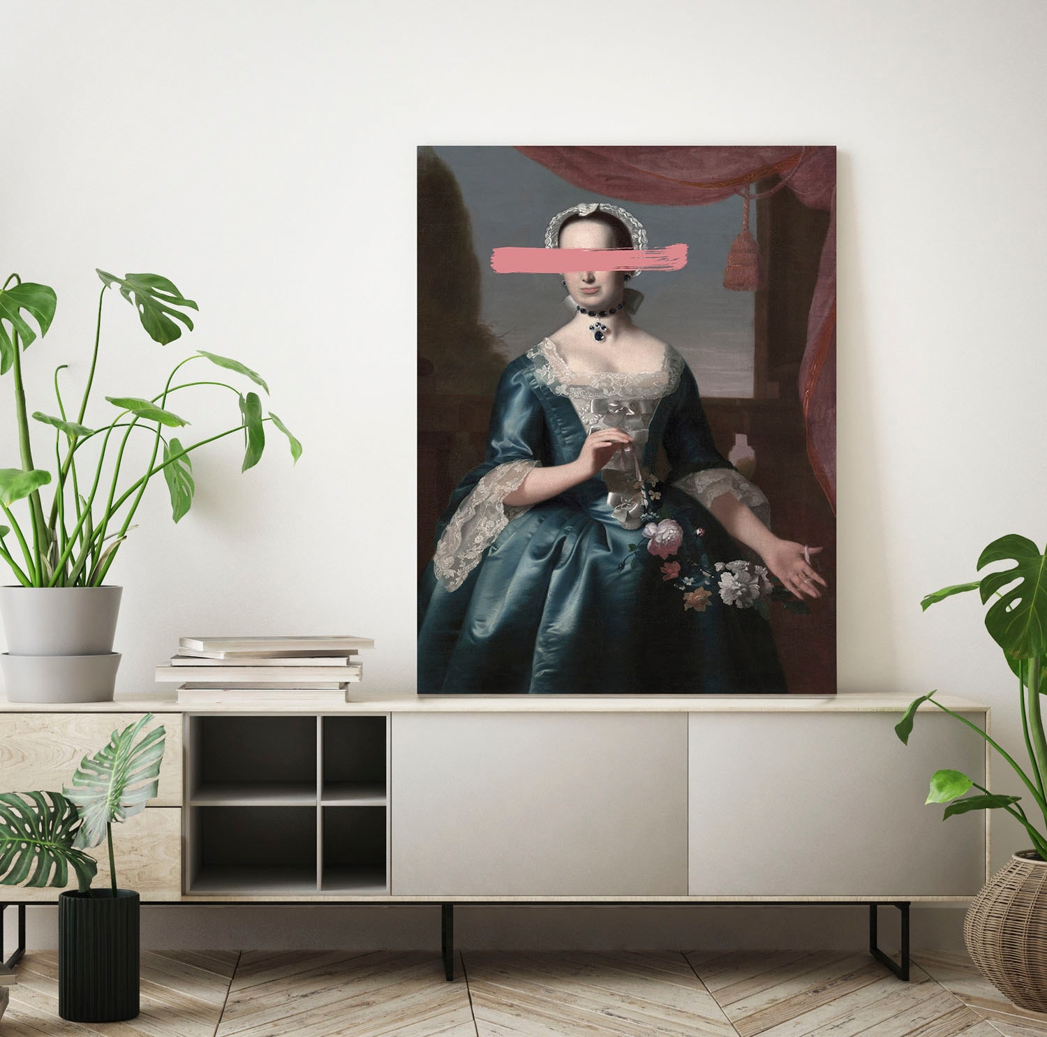 queence Acrylglasbild »Frau mit Farbklecks« Bilder von Frauen | Formen | Frau | Gemälde | Historische Persönlichkeiten | Kunst Fine Art-Print in Galeriequalität