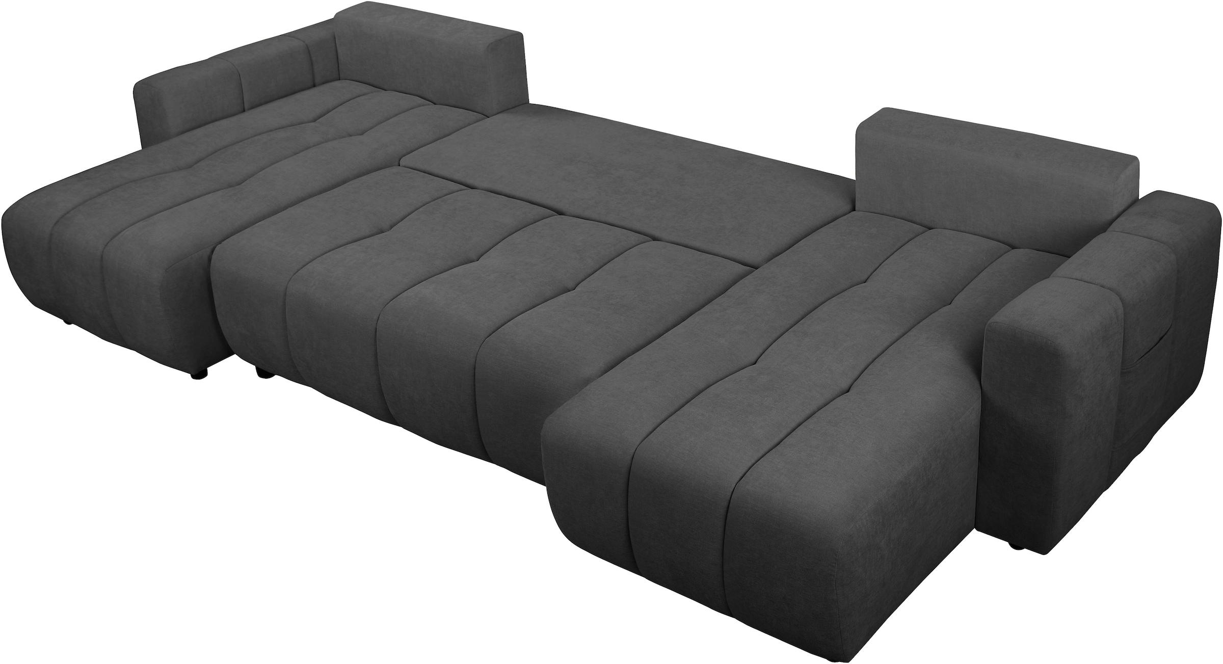 OTTO home Wohnlandschaft »YLVAA U-Form, 311 cm - OTTO. Verlässliche Qualität.« Schlaffunktion (132/269), Bettkasten, Feinstruktur-Bezug