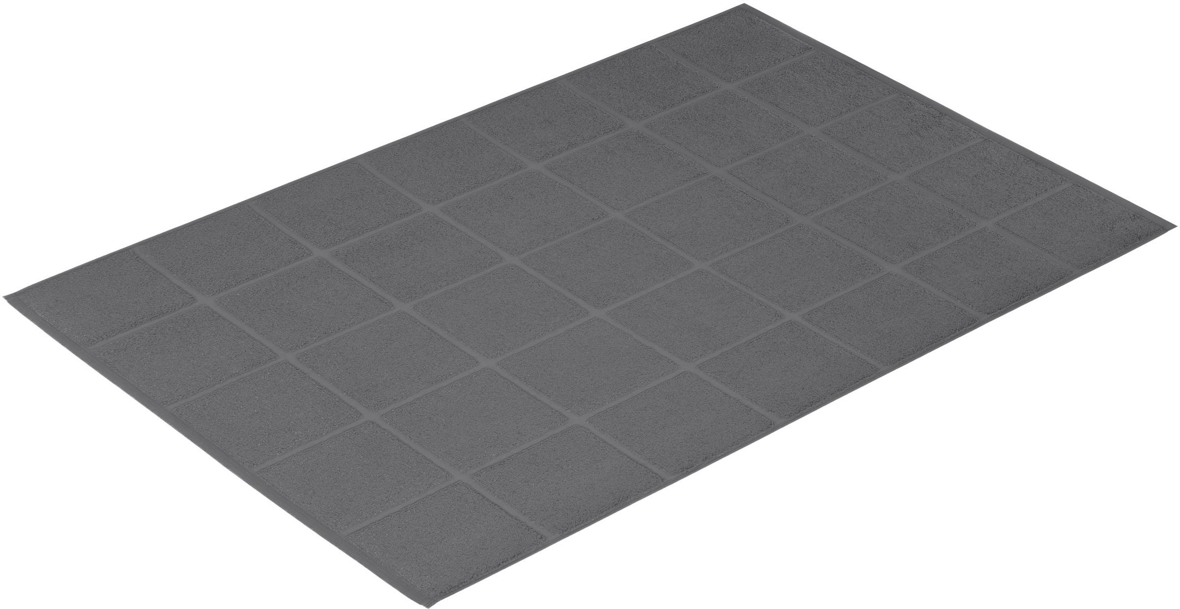 Vossen Badematte »»Pratos««, fußbodenheizungsgeeignet, Badteppich, Uni Farben, Rauten Design