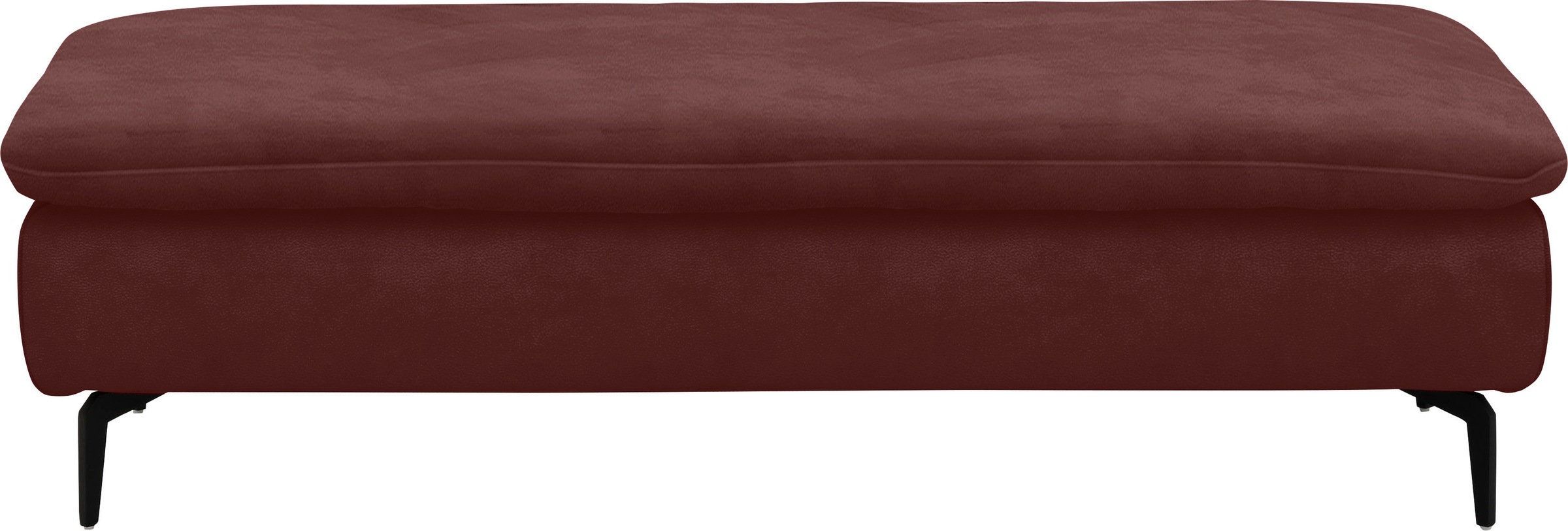 W.SCHILLIG Ecksofa »valentinoo, Designsofa, bequem, elegant und zeitlos, L-Form«, (Set), inklusive Hocker, mit Sitztiefenverstellung, Breite 299 cm
