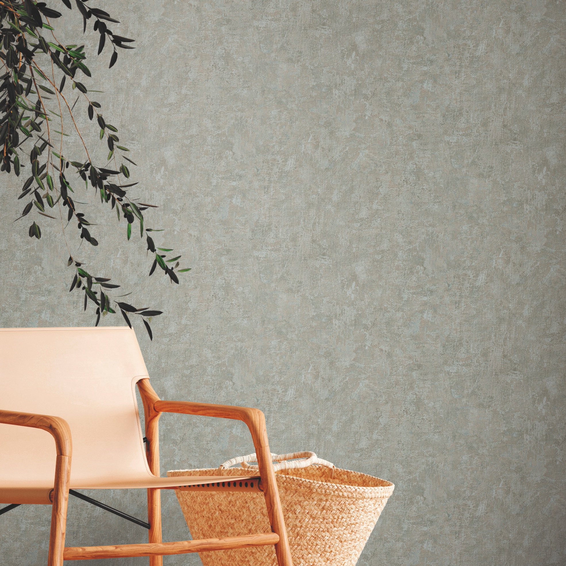 A.S. Création Vliestapete »Natural Living Putzoptik«, matt-gemustert-neutral, Strukturtapete PVC-Frei, skandinavisch, Flur