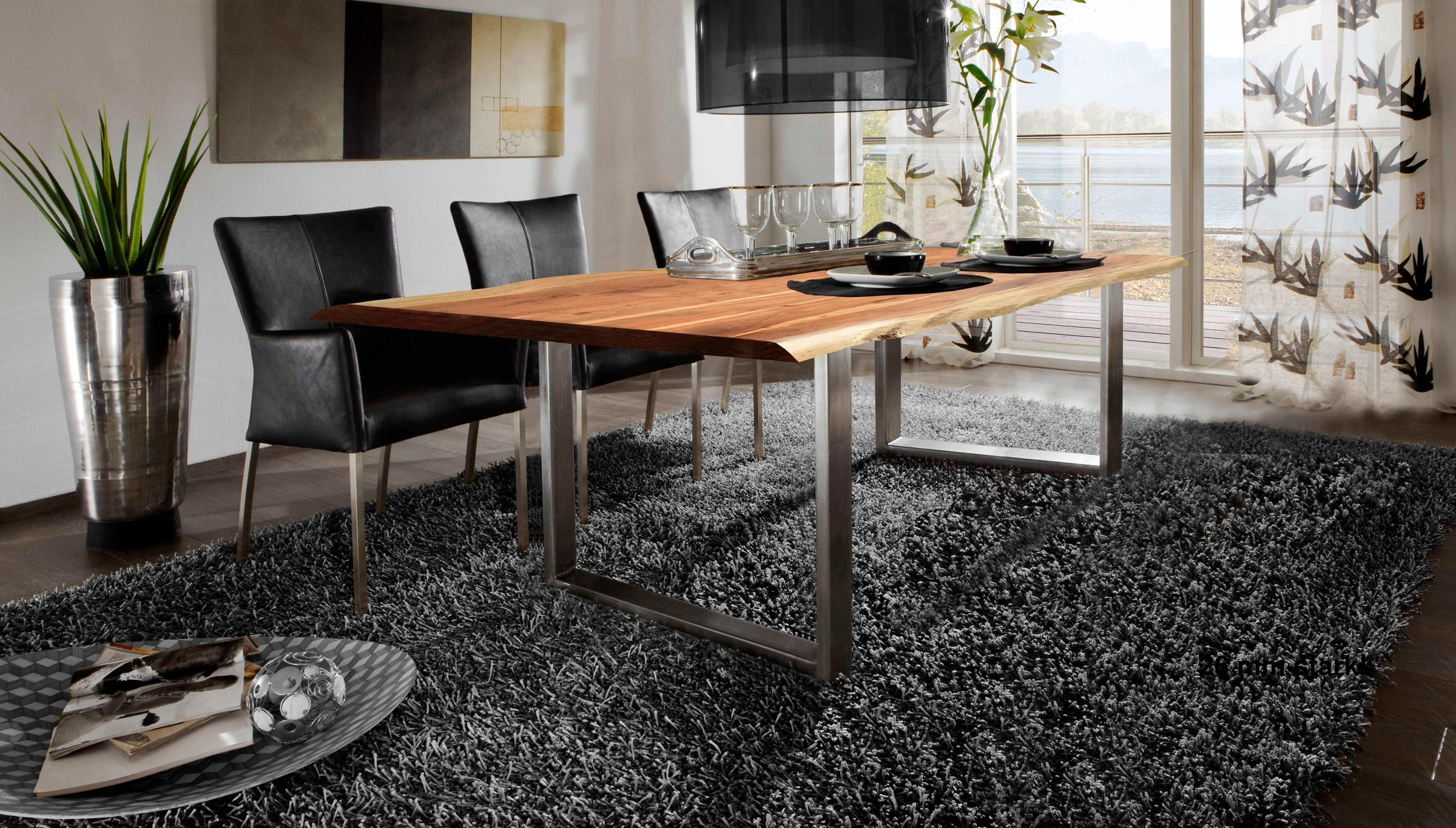 SIT Esstisch »Tops&Tables«, mit Tischplatte aus Akazie mit Baumkante wie ge günstig online kaufen