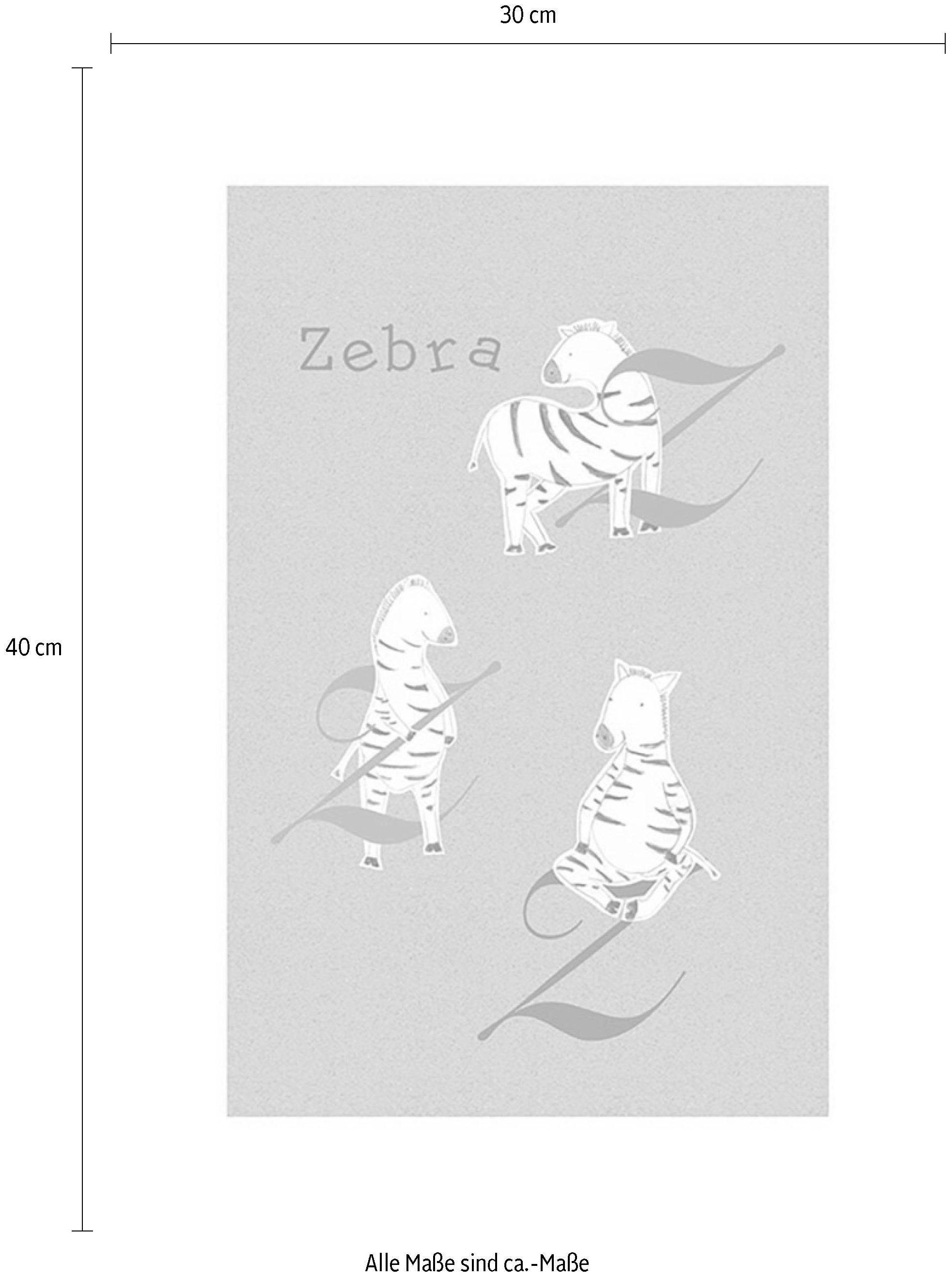Komar Bild »ABC Animal Z«, Buchstaben, (1 St.), Wandbild zur Dekoration - ohne Rahmen