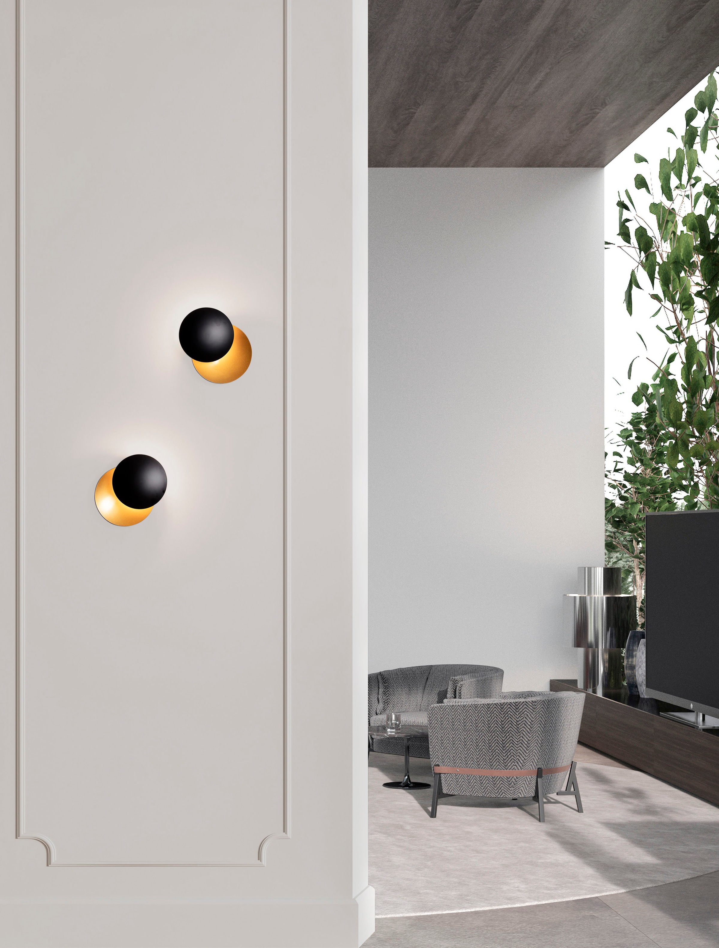 Nova Luce LED Wandleuchte »SHELL«, 1 flammig, Leuchtmittel LED-Modul | LED fest integriert