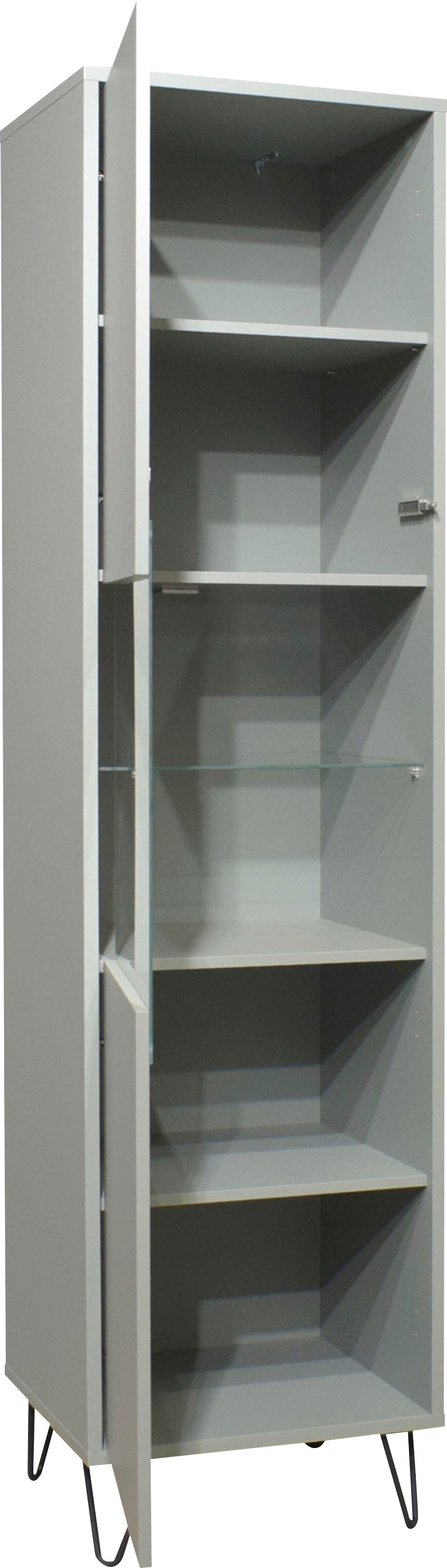 Mäusbacher Standvitrine »Bonnie TOPSELLER!«, Vitrine mit wechselbarem Türanschlag