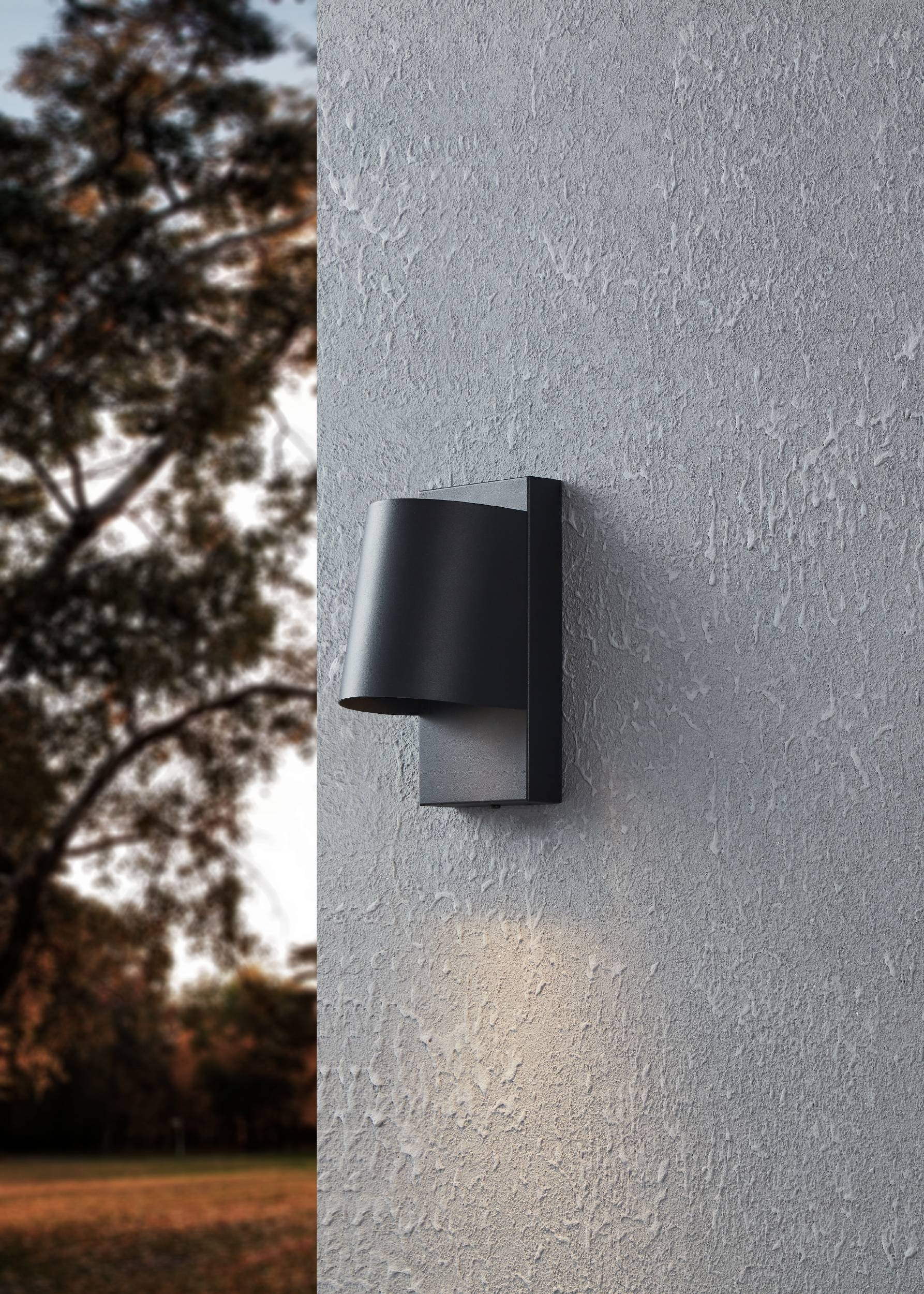 EGLO Wandleuchte »Stagnone Wandlampe, Außenbeleuchtung, Metall, GU10, IP54, Außenleuchte« GU10 1 Stk. Wand-/Deckenleuchte - L10 x H20,5 x AL12,5 cm - schwarz - 1X4,6W inkl.