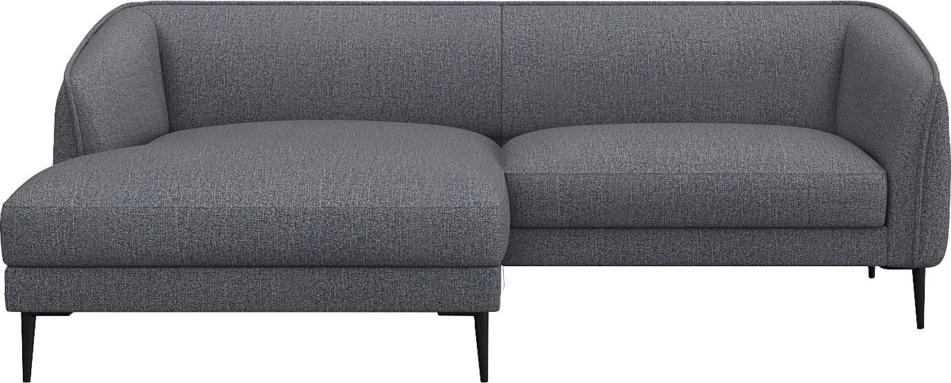 FLEXLUX Ecksofa »Belle Designsofa, bequem durch Kaltschaum im Sitz«, Skandi günstig online kaufen