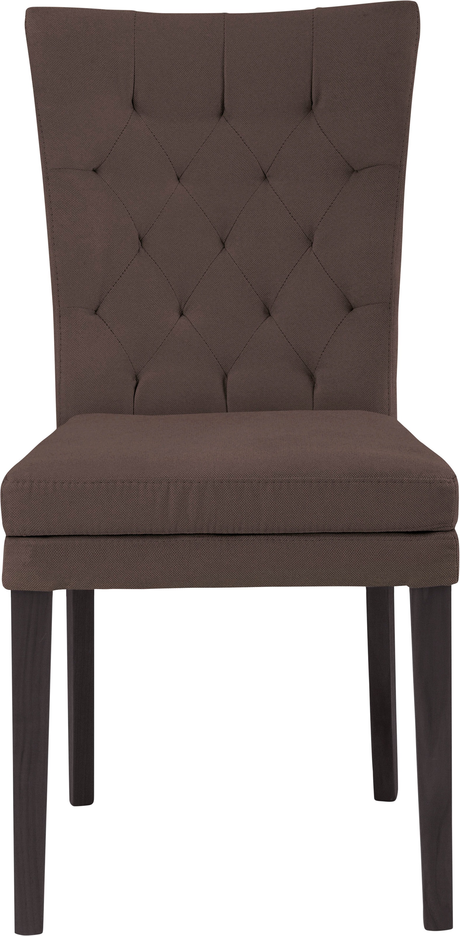 Home affaire 4-Fußstuhl »Colorado«, (Set), 2 St., Luxus-Microfaser, Beine aus Buche, wengefarben lackiert, Im 2er, 4er oder 6er-Set