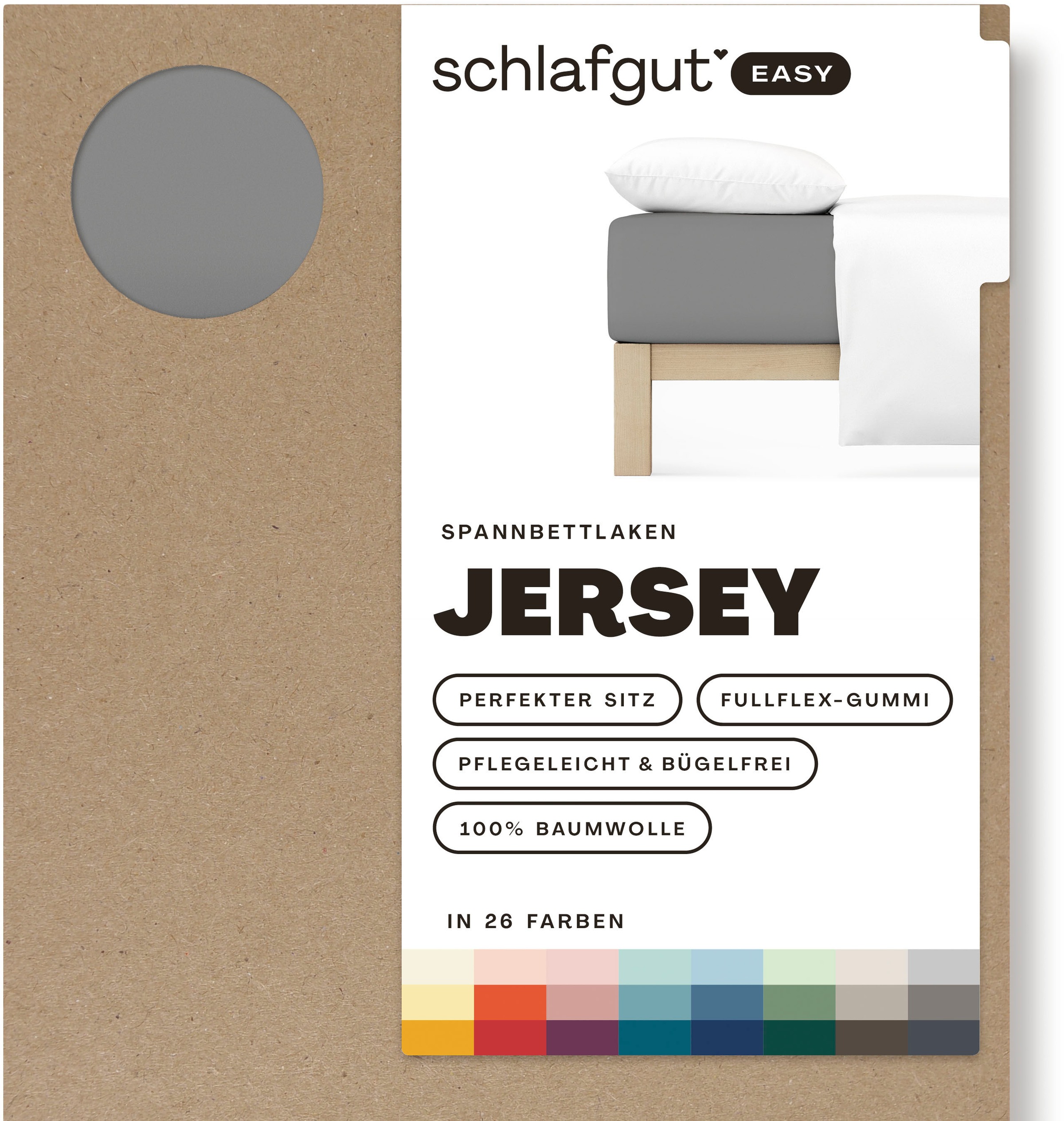 Schlafgut Spannbettlaken »EASY aus 100% Baumwolle, weich & saugfähig, Marke günstig online kaufen