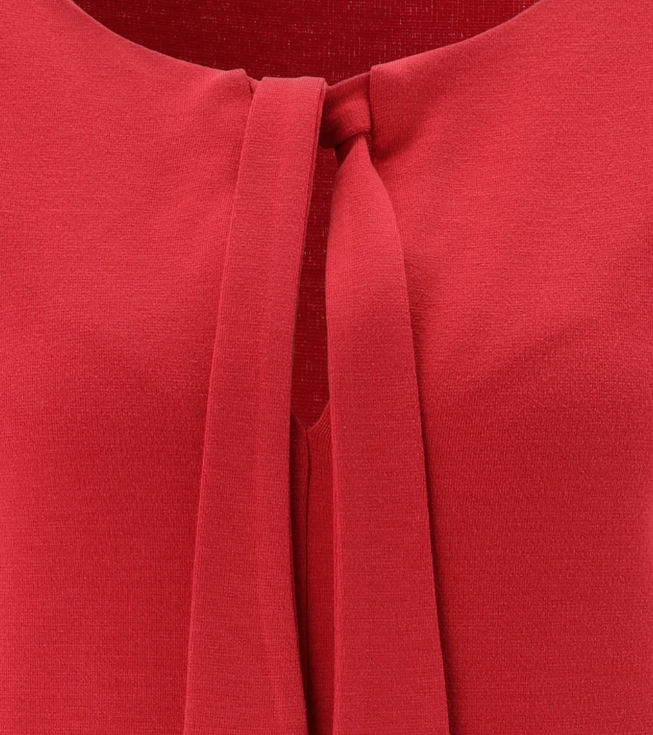 Aniston SELECTED Jerseykleid mit raffinierten Ausschnitt und Bindebänder