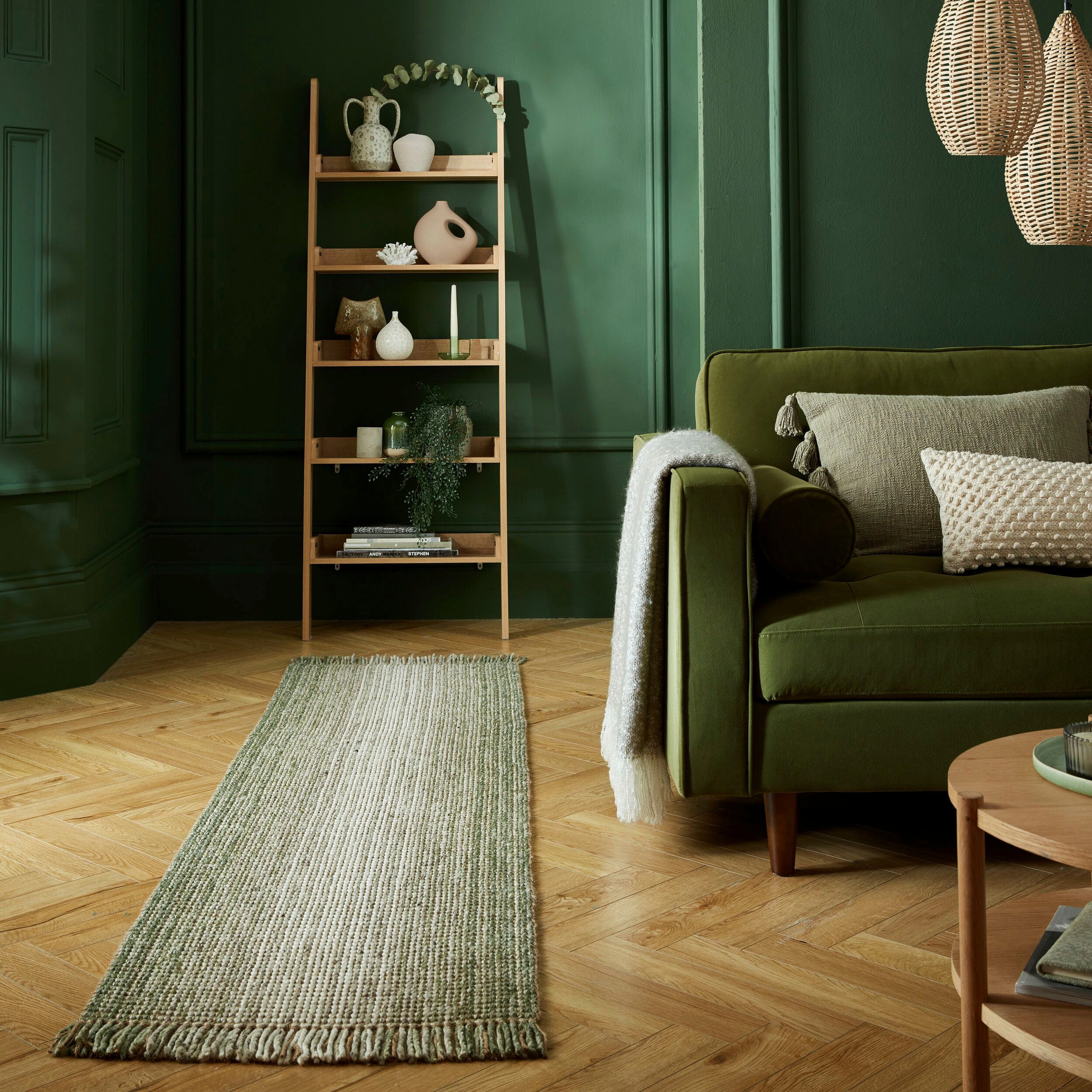 FLAIR RUGS Läufer »Jute Ombre«, rechteckig, 8 mm Höhe günstig online kaufen
