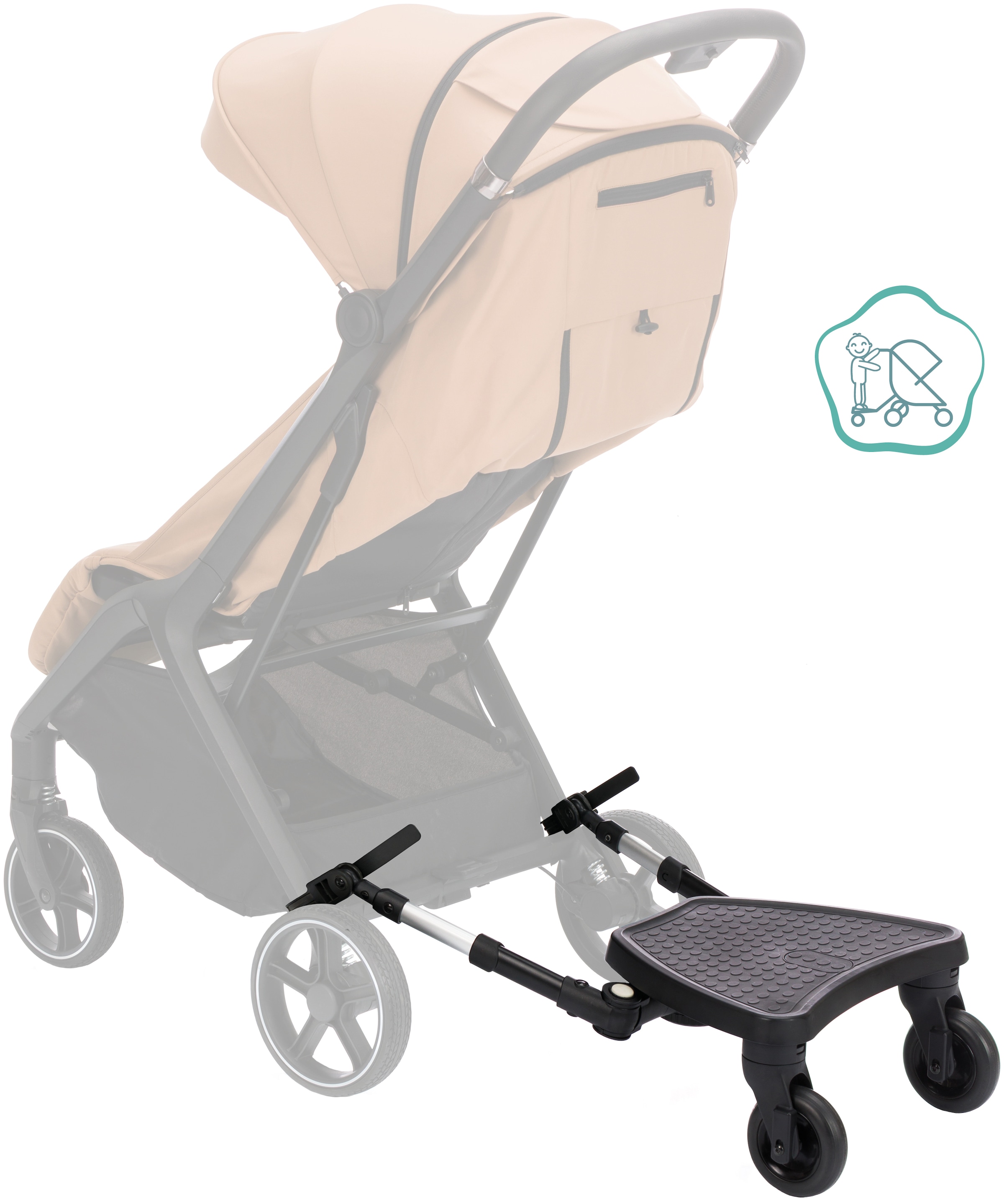 Fillikid Buggyboard »Mitfahrbrett FlexiRide« für Kinderwagen