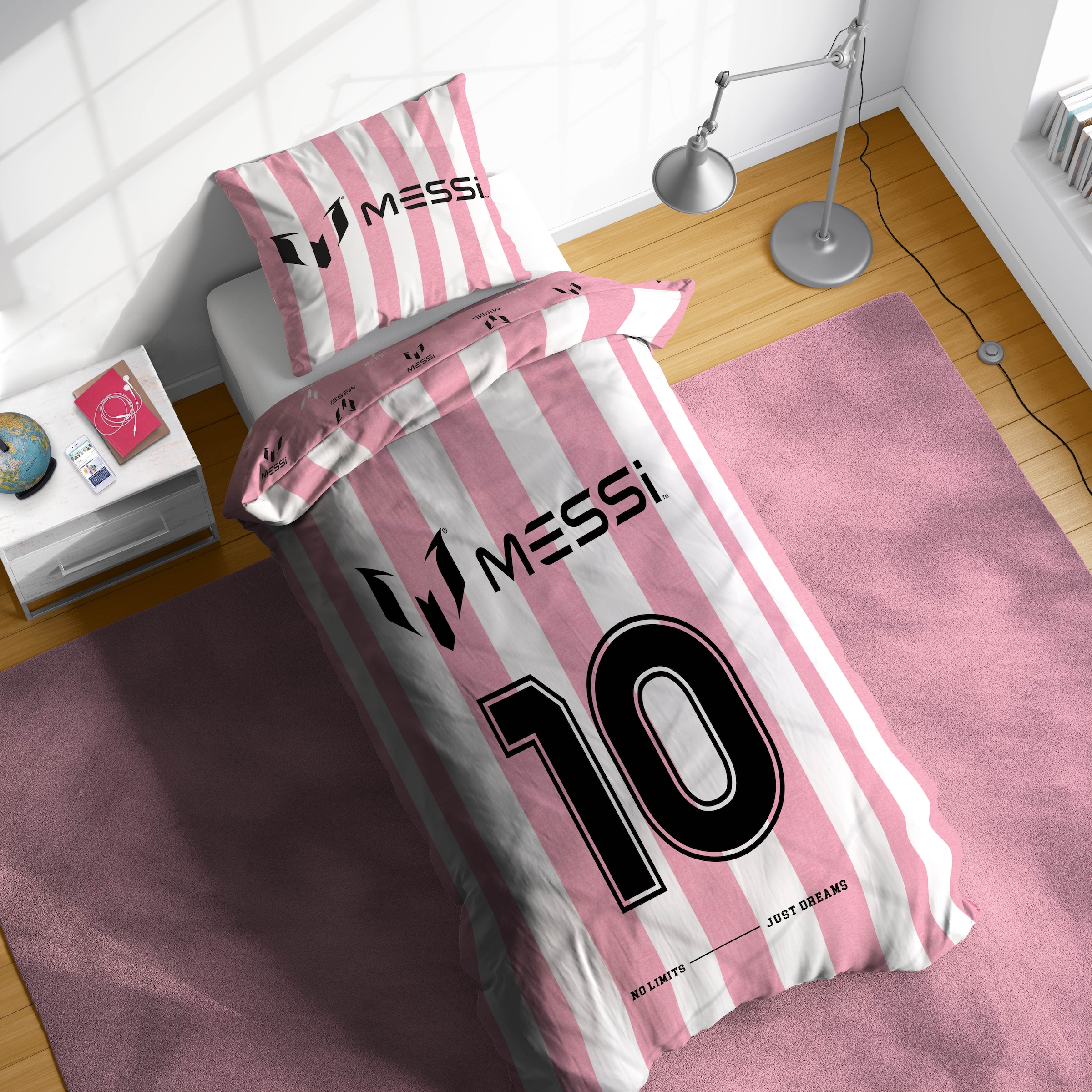   Kinderbettwäsche »Messi No Limits Just Dream« 2 100% Baumwolle