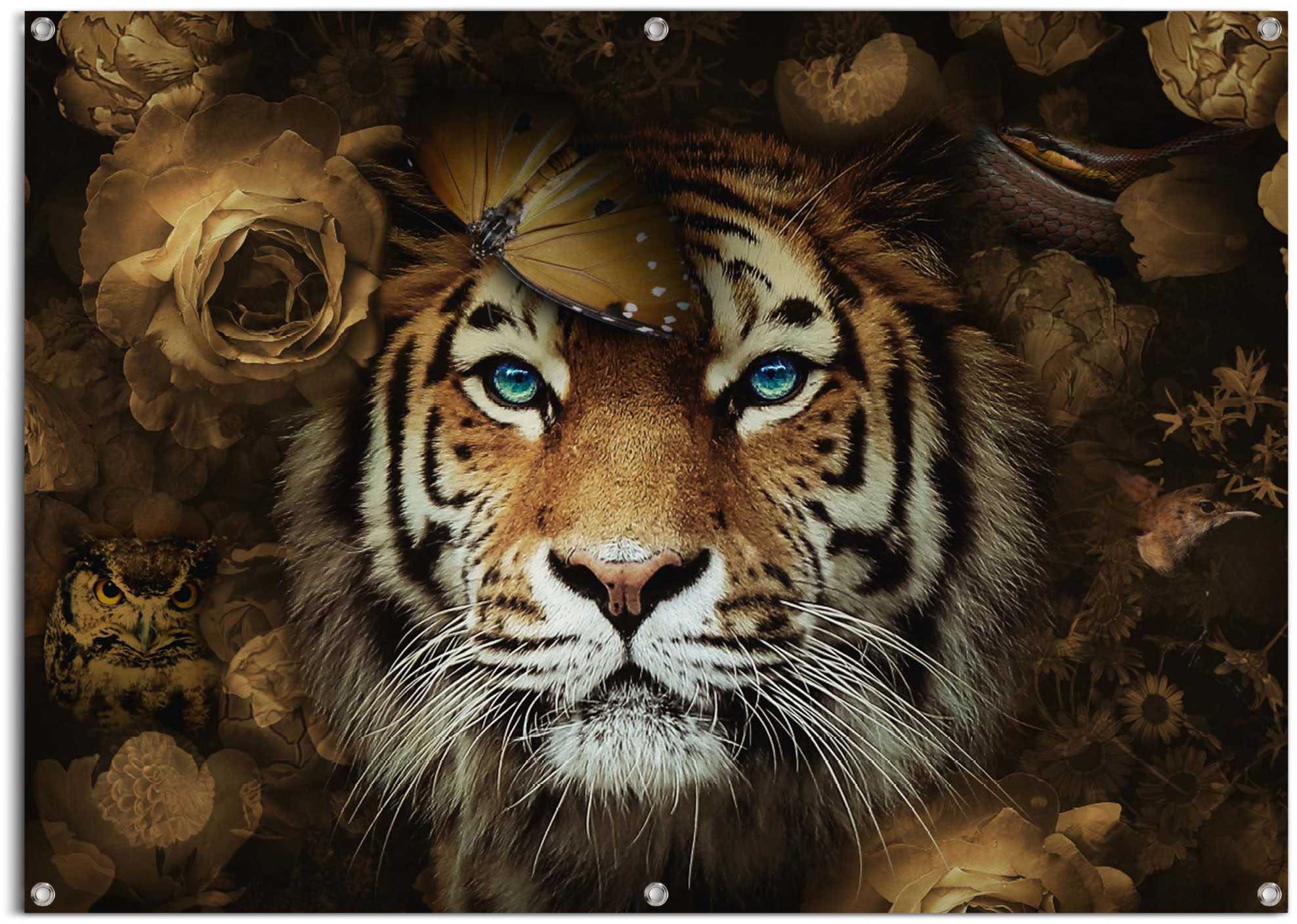 Reinders! Poster »Tiger«, leichtes und wasserfestes Gartenposter für den  Außeneinsatz auf Raten bestellen