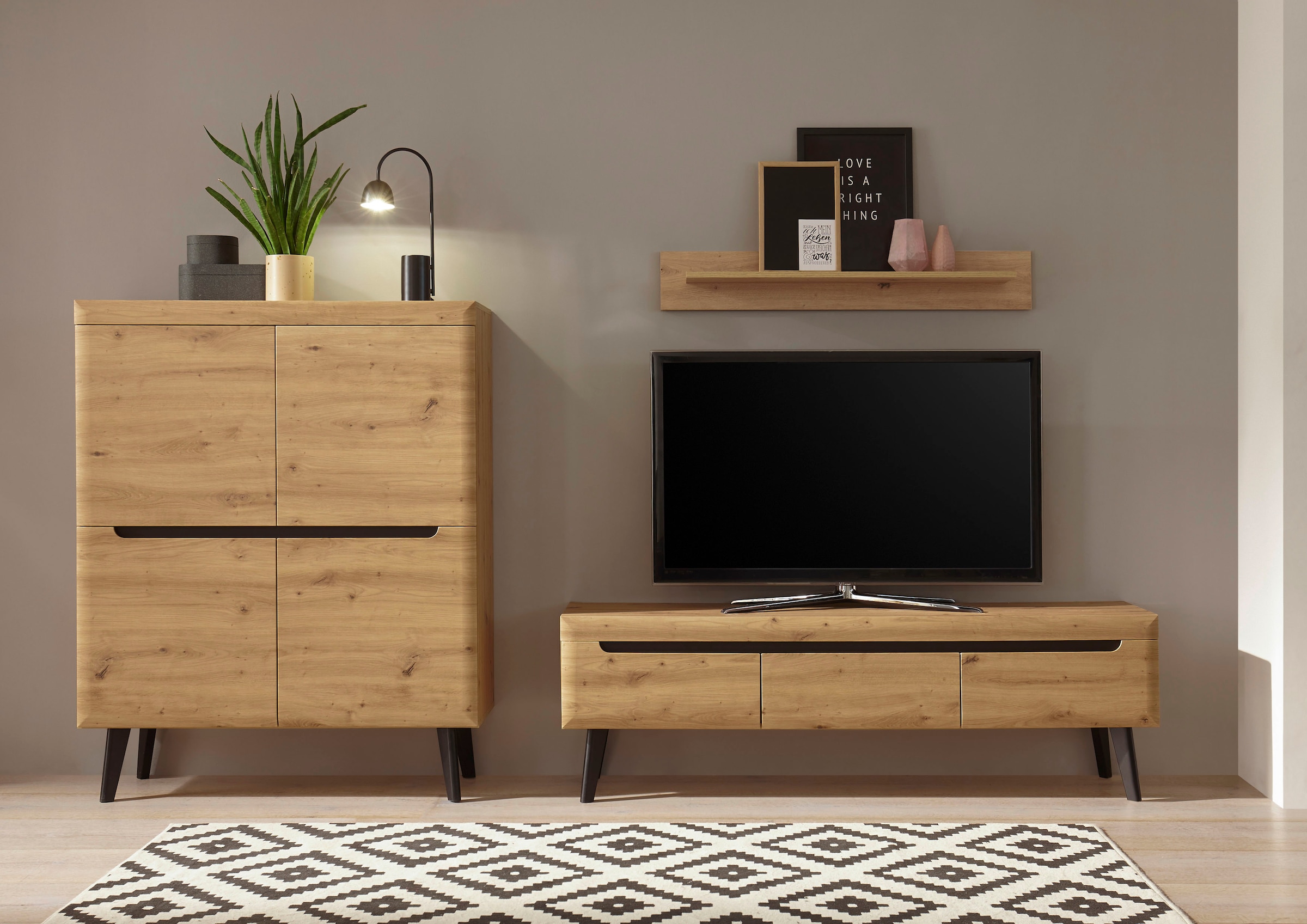 INOSIGN Wohnwand »Torge, Anbauwand, Schrankwand, Mediawand, Wohnzimmer-Set« günstig online kaufen