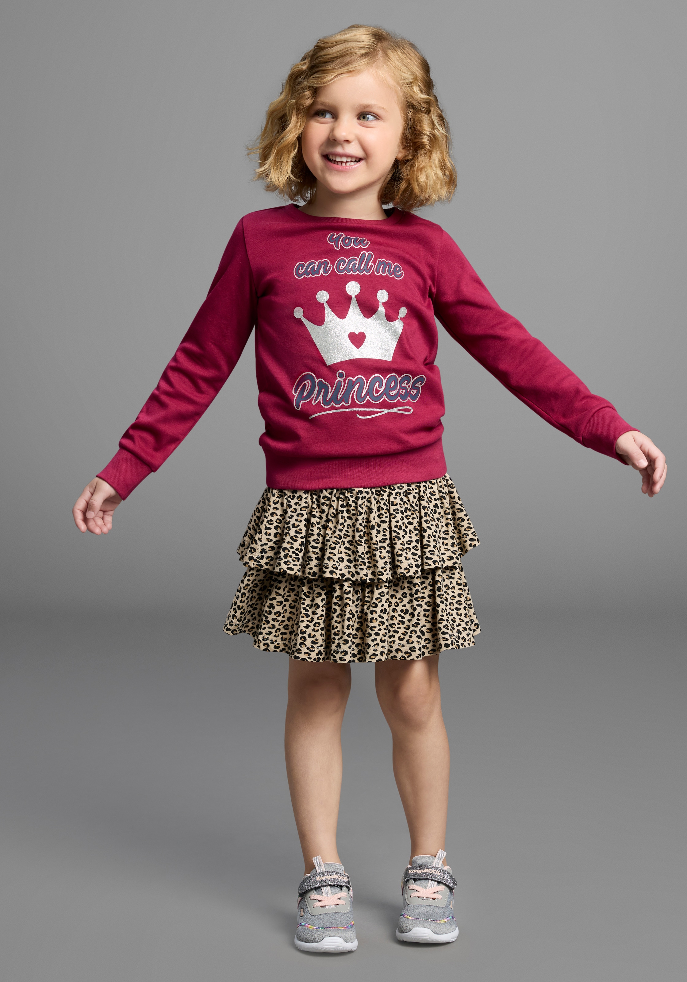 KIDSWORLD Langarmshirt »YOU CAN CALL ME PRINCESS«, Langarm, Basic-Passform, bedruckt, Rundhalsausschnitt