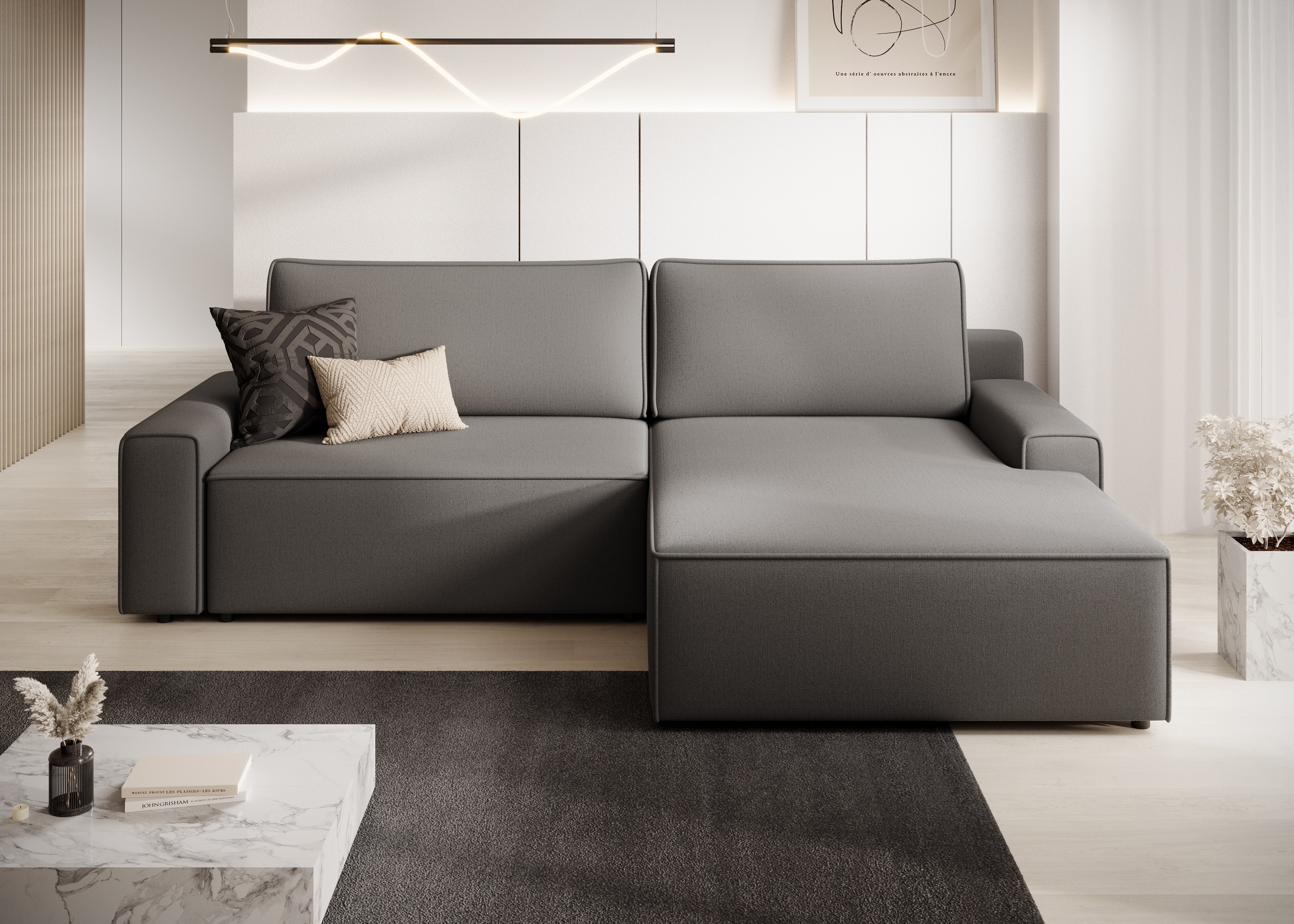 DS PRODUKT Ecksofa »Challenge, Schlafsofa mit Bettkasten, Couch in L-Form, günstig online kaufen