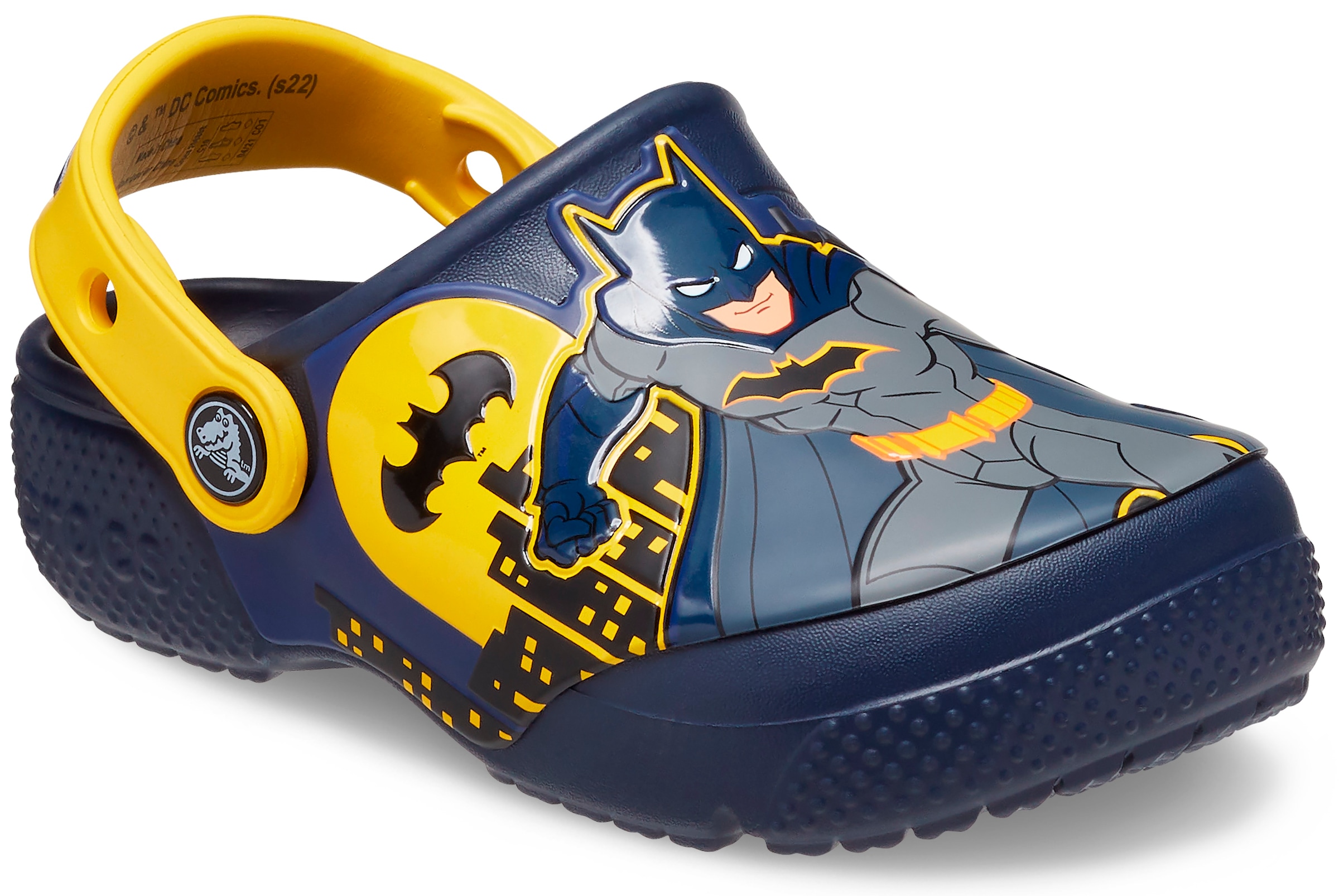 »FL Crocs Fersenriemen jetzt Hausschuh mit %Sale K«, im Batman Patch Clog