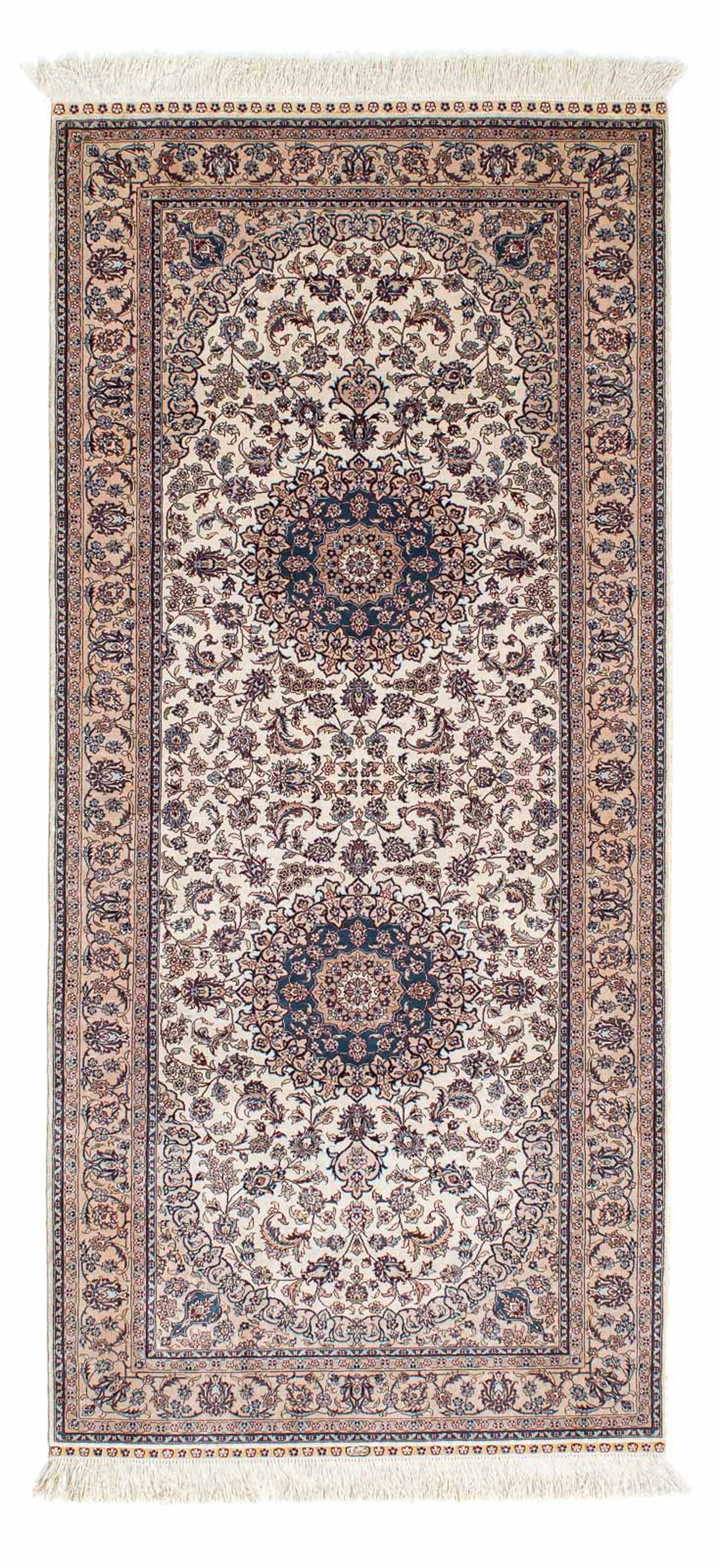 morgenland Orientteppich »Hereke - 185 x 78 cm - beige«, rechteckig, 9 mm H günstig online kaufen