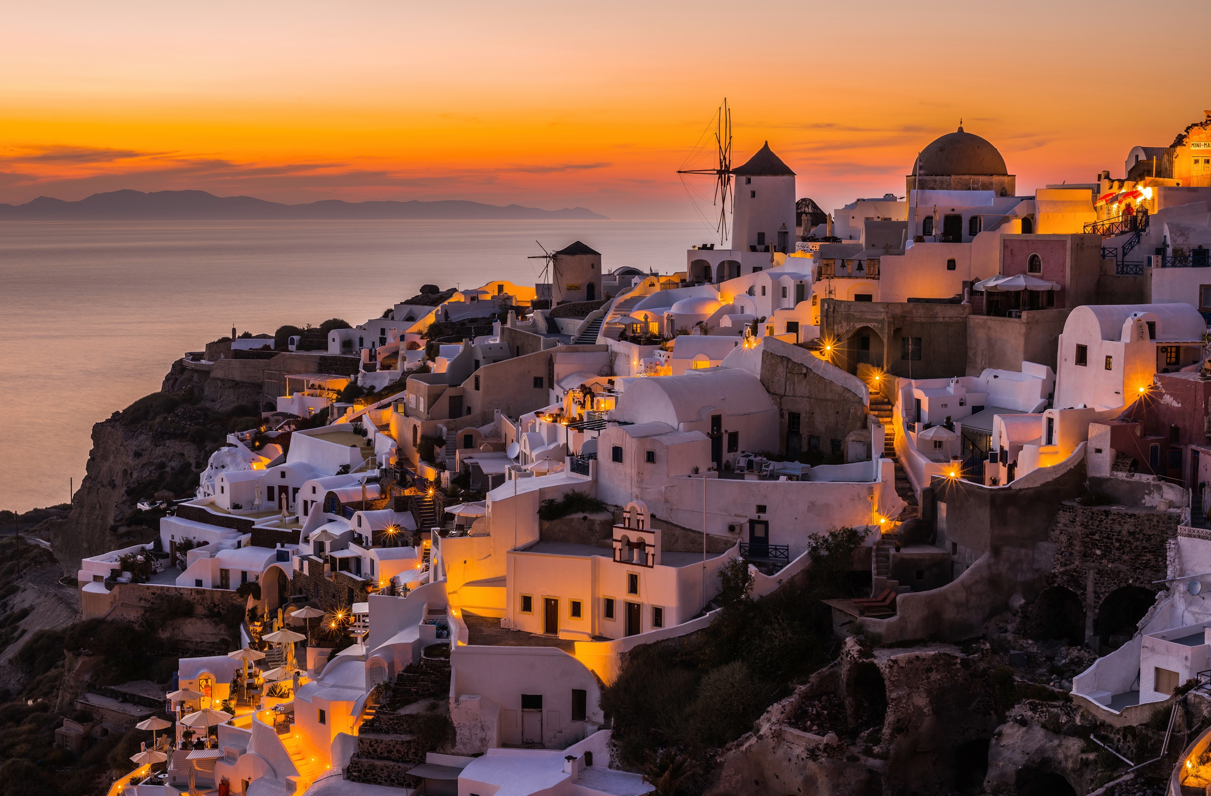 Papermoon Fototapete »Photo-Art ANDREAS AGAZZI, CALISPERA SANTORINI« günstig online kaufen