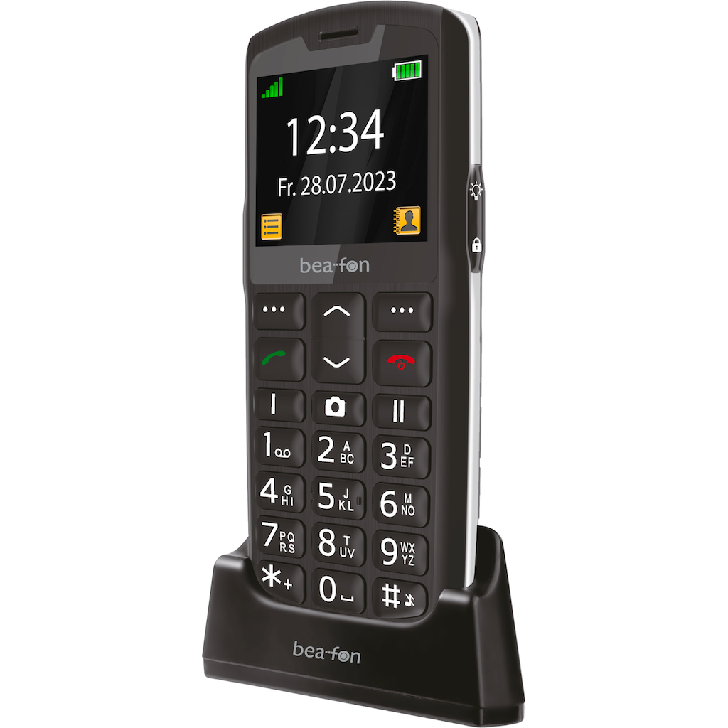 Beafon Handy »SL260 LTE«, Schwarz/Silber, 5,6 cm/2,2 Zoll