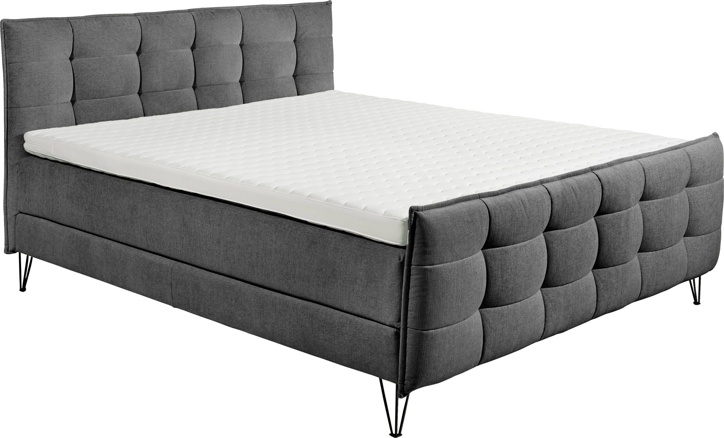 Bild von ED EXCITING DESIGN Boxspringbett »Winchester«, inkl. Topper mit Klimaband